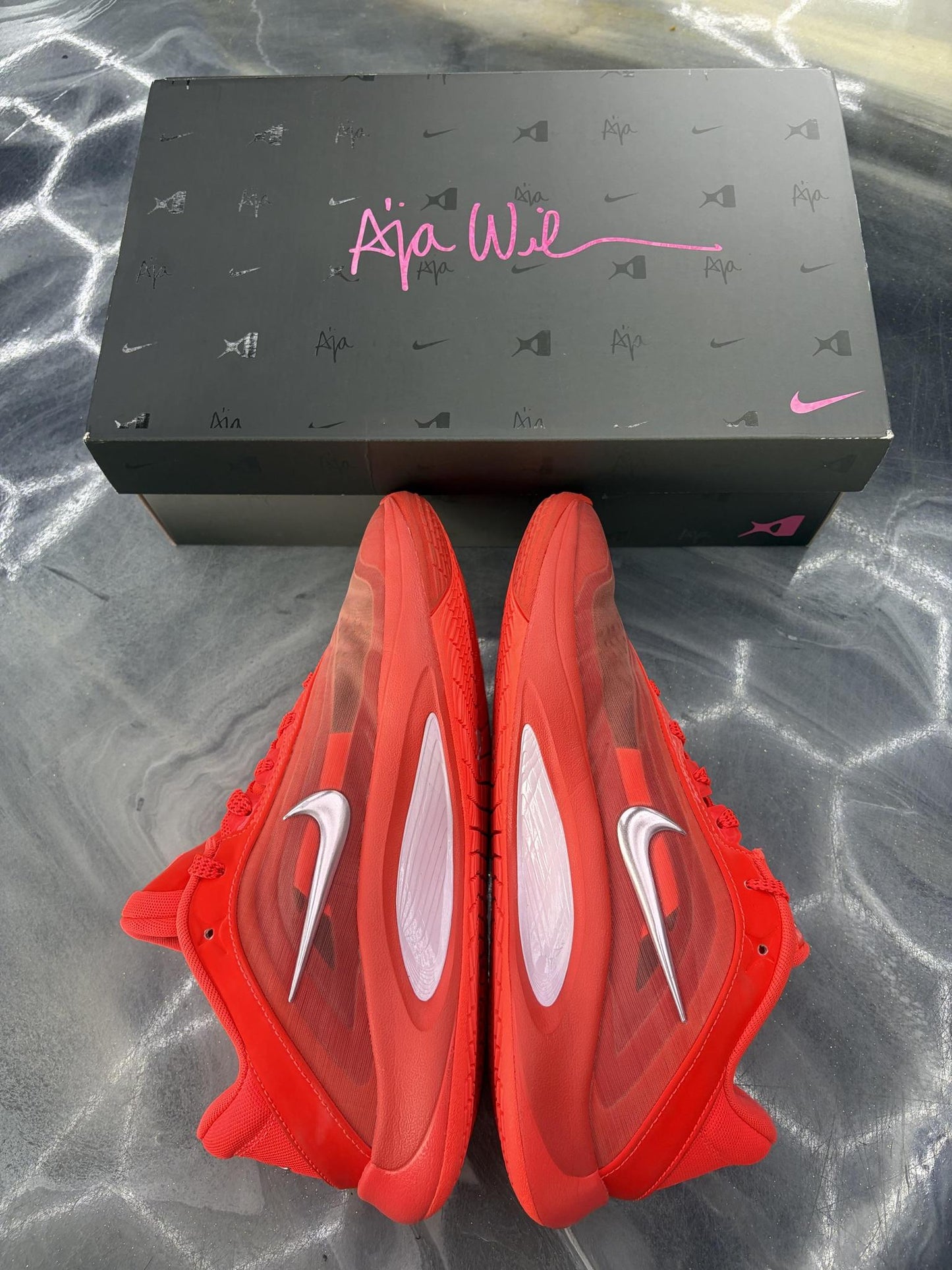 Nike A'ja Wilson A'One "Royal Flame" Used Size 7Y/8.5W