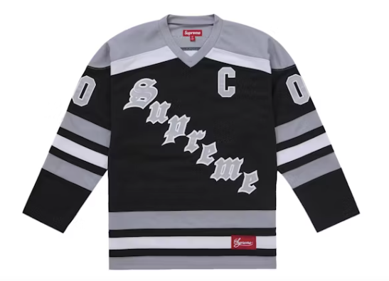 Supreme Fire & Ice Hockey Jersey "Black"