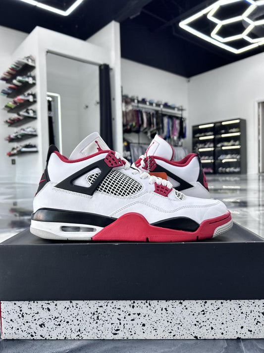 Jordan 4 "Fire Red" Used Size 12