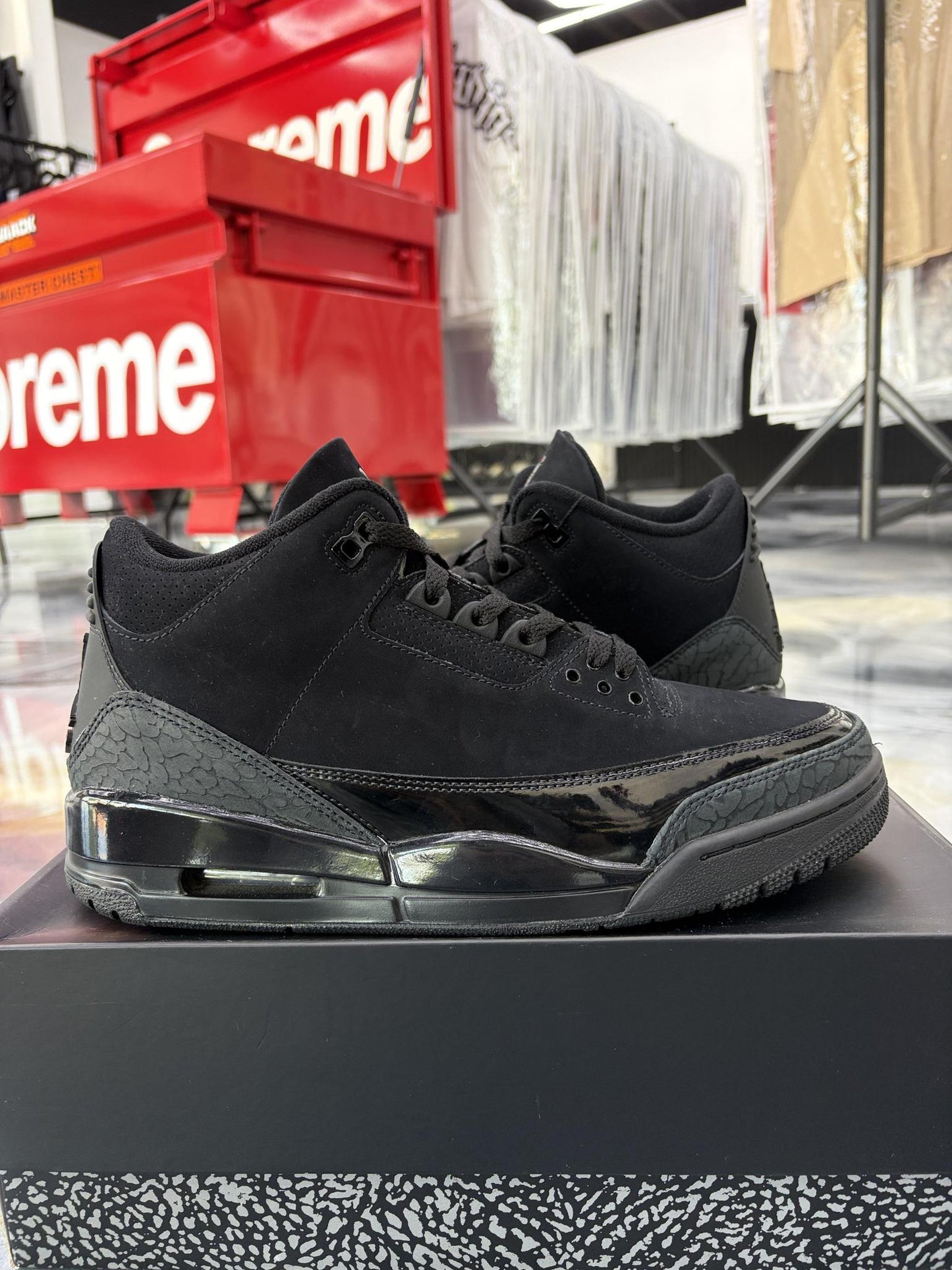 Jordan 3 "Black Cat" Used Size 10