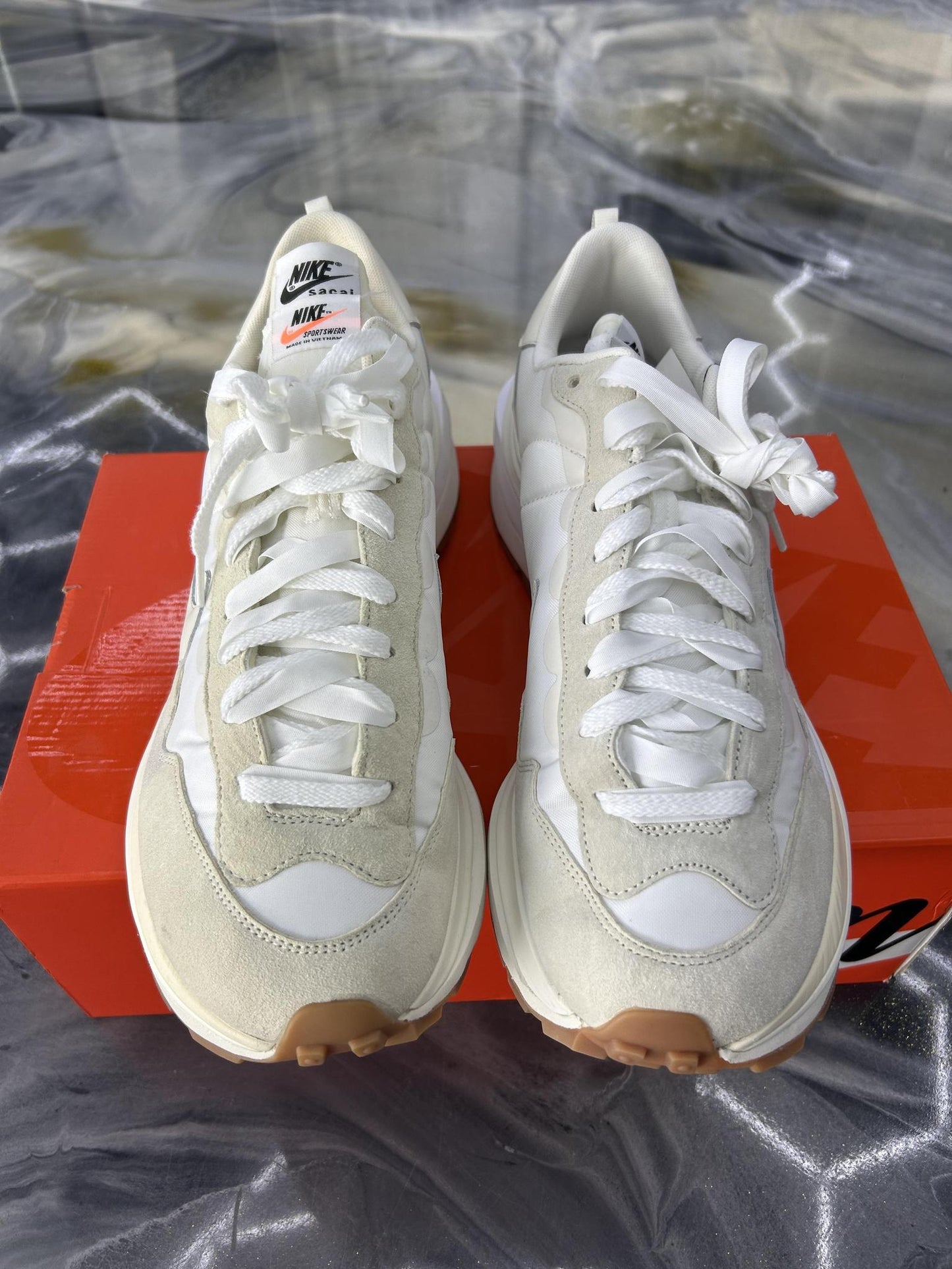 Nike Sacai Vaporwaffle "White Sail" Used Size 14