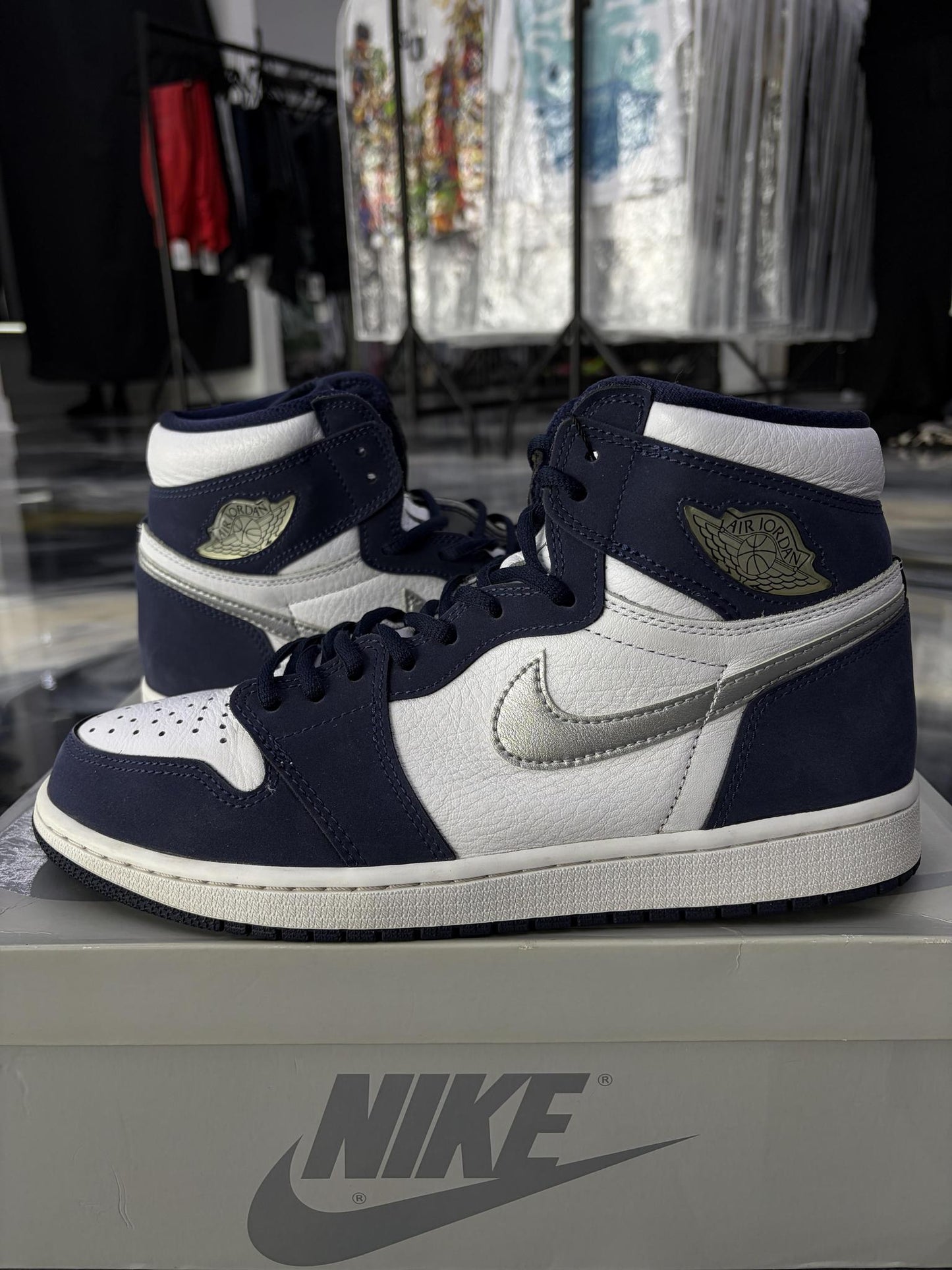 Jordan 1 High CO.JP "Midnight Navy" Used Size 10