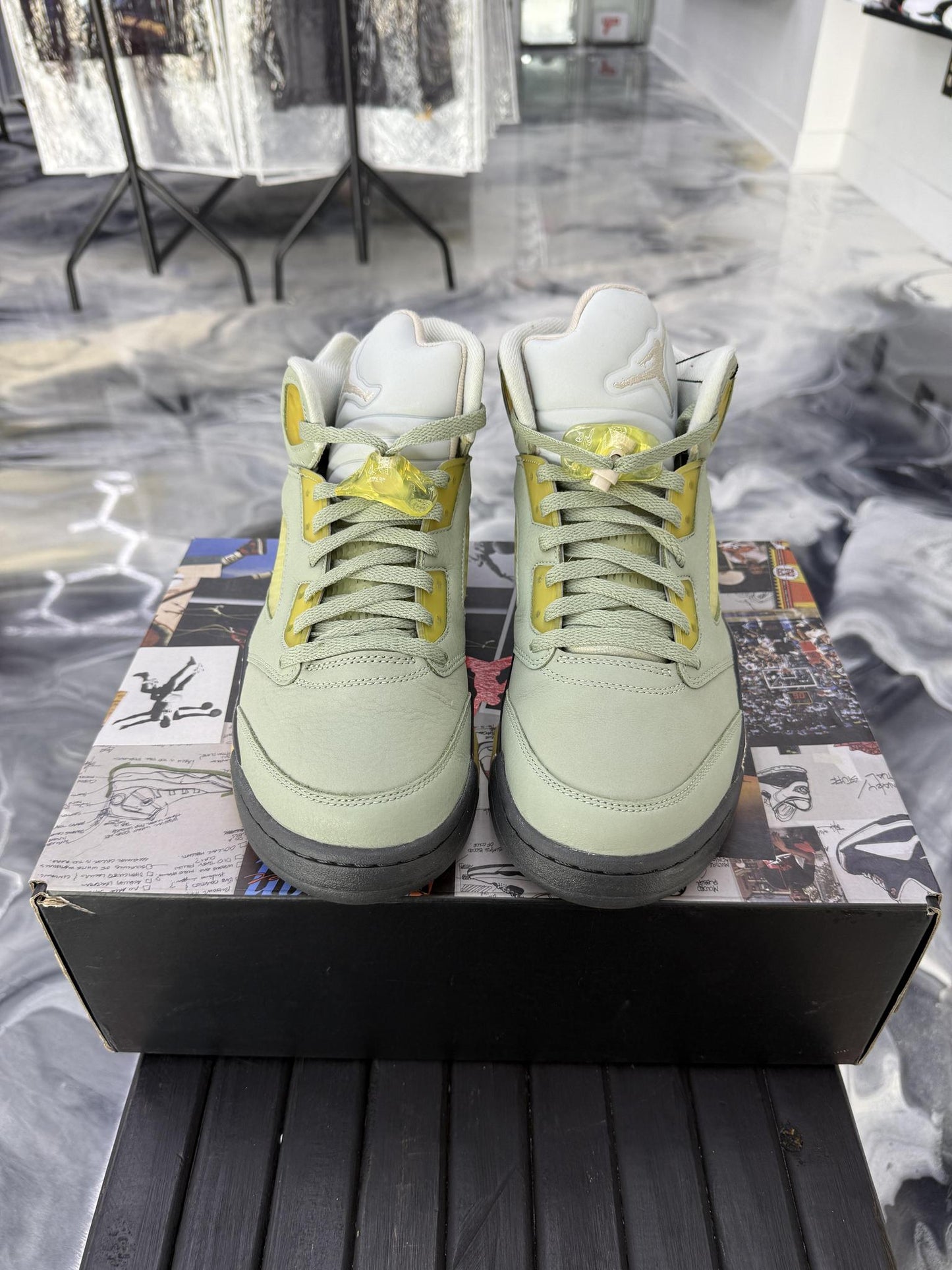 Jordan 5 "Jade Horizon" Used Size 10