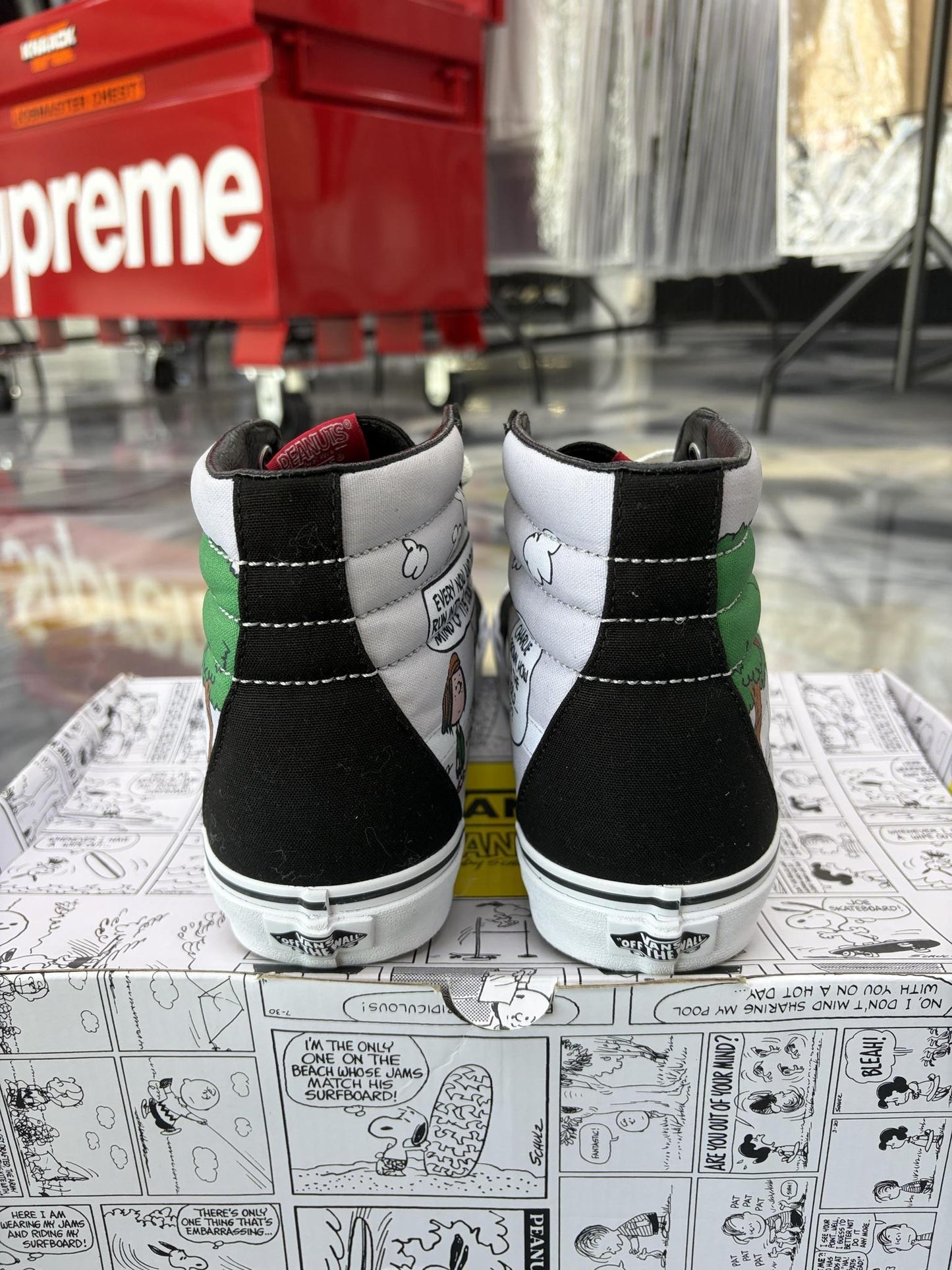 Vans Sk8 Hi "Peanuts" Used Size 9.5