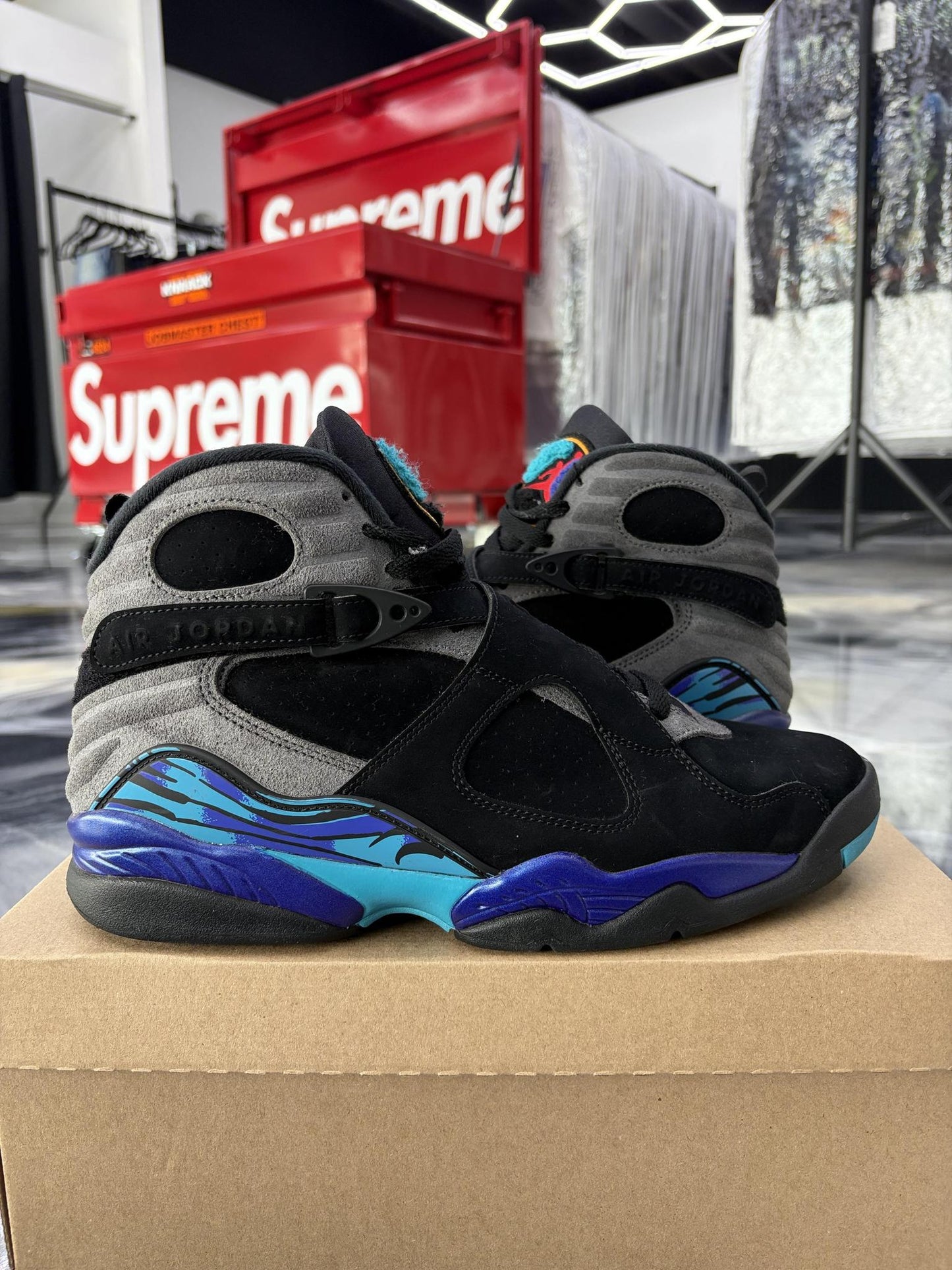 Jordan 8 "Aqua" Used Size 10.5