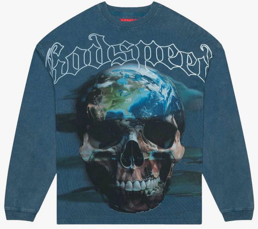 Godspeed Sklobe Long Sleeve Tee "Blue"