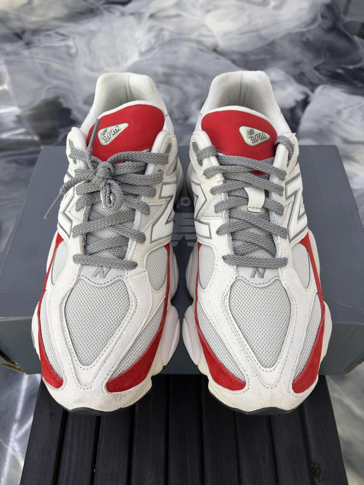 New Balance 9060 "Red/White" Used Size 12