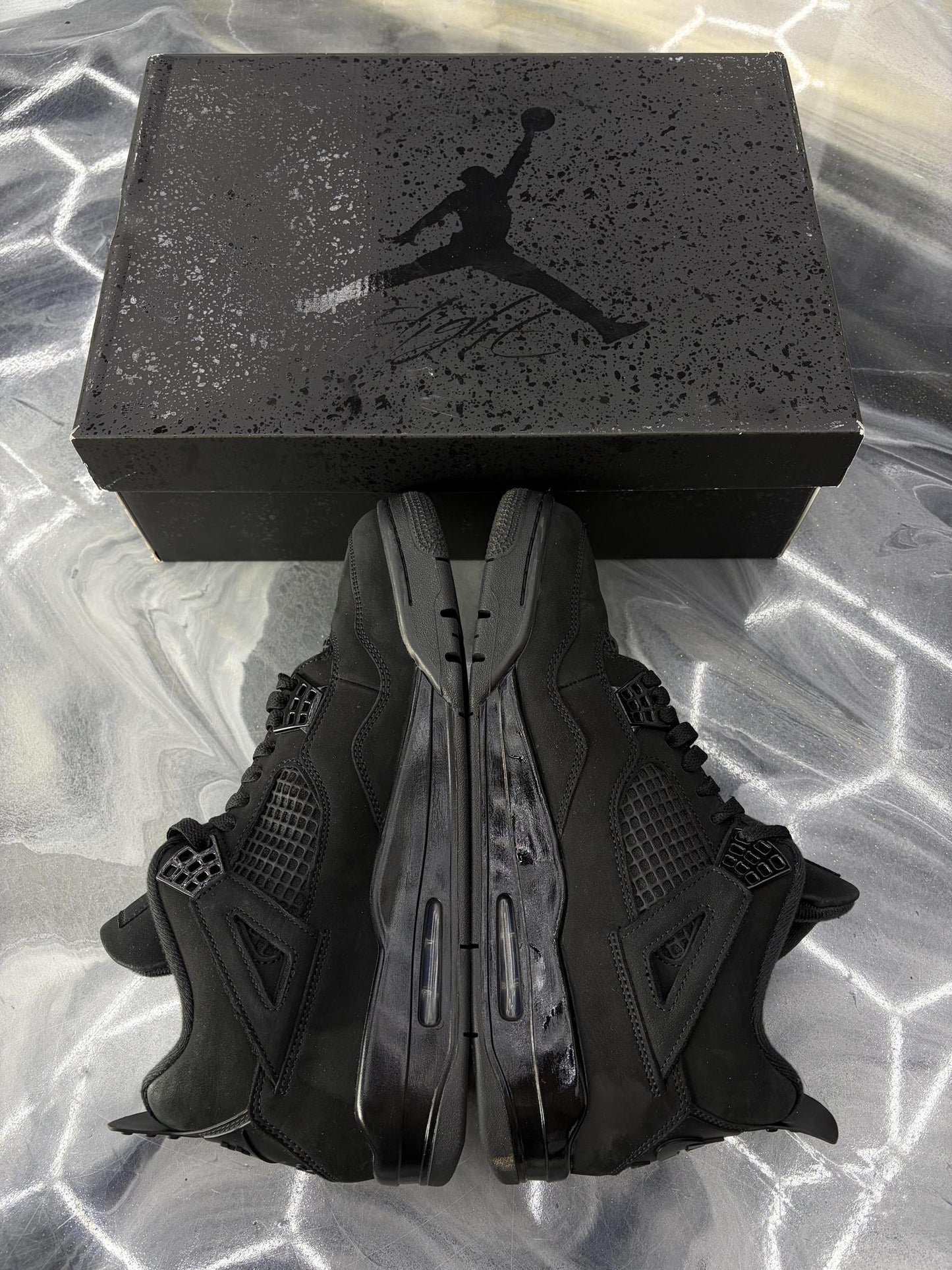 Jordan 4 "Black Cat" Used Size 11.5