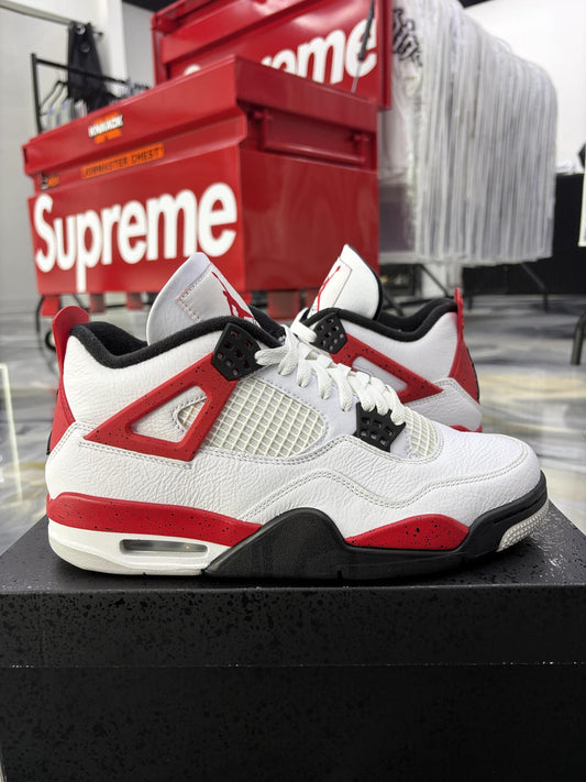 Jordan 4 "Red Cement" Used Size 9