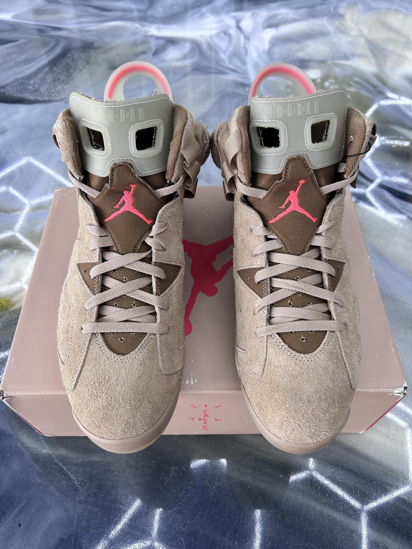 Jordan 6 X Travis Scott "British Khaki" Used Size 13