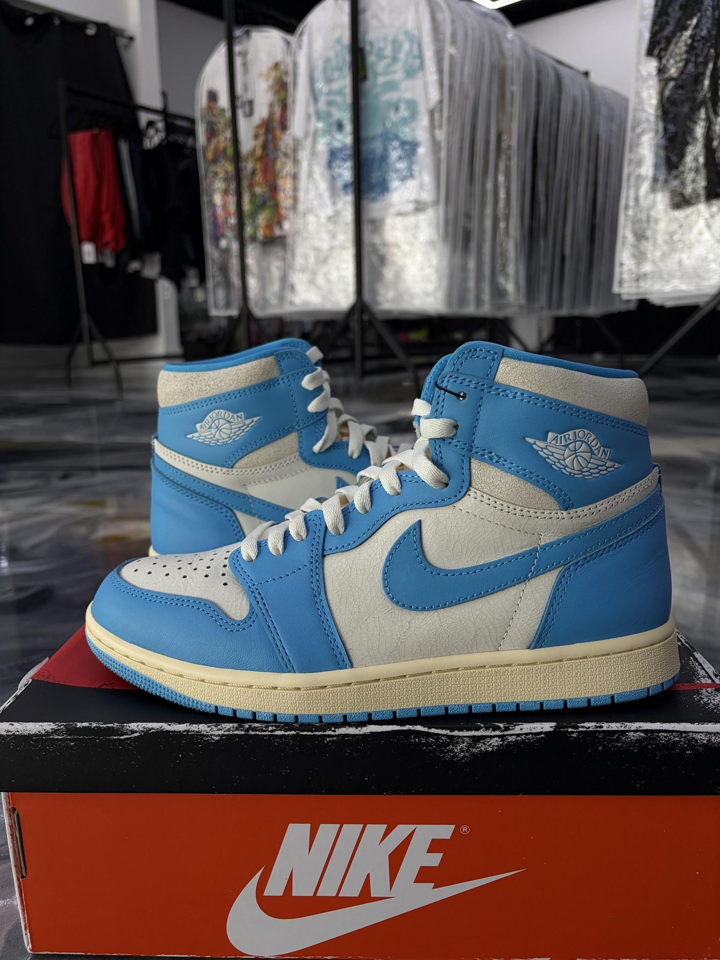 Jordan 1 "UNC Reimagined" Used Size 8