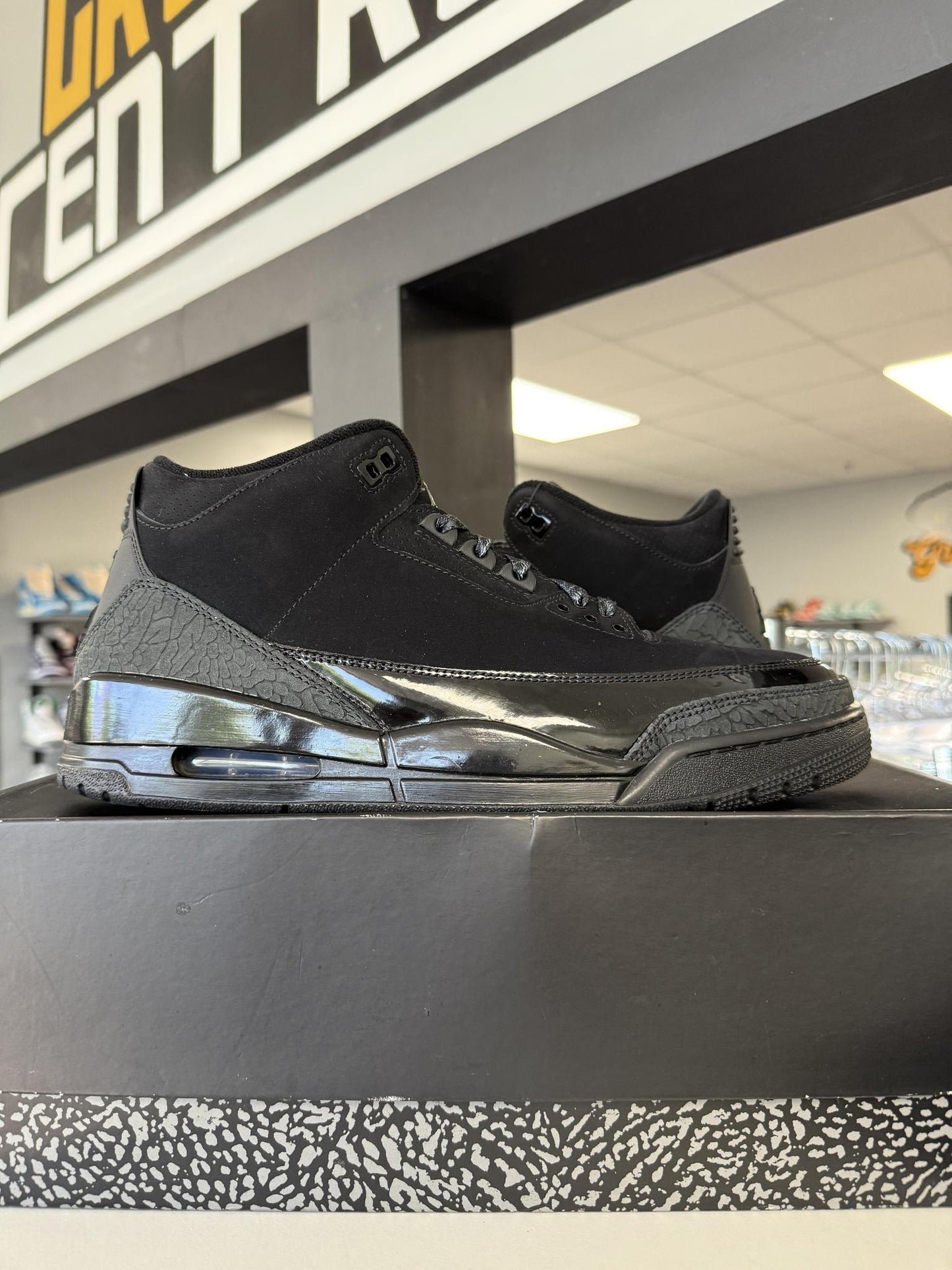 Jordan 3 "Black Cat" Used Size 12