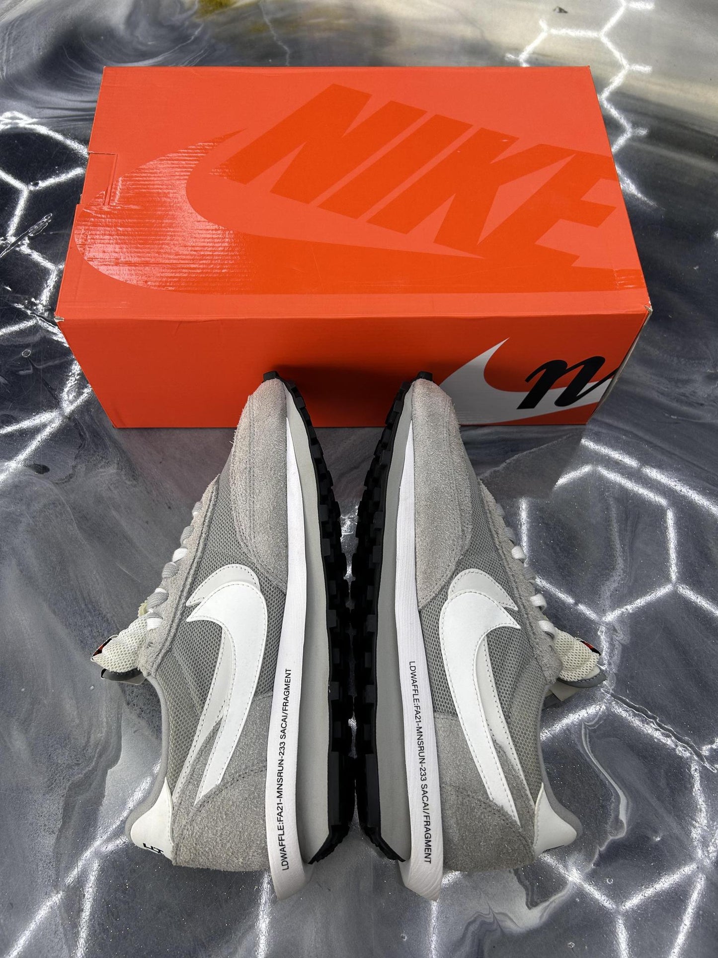 Nike LD Waffle SF Fragment "Grey" Used Size 11.5