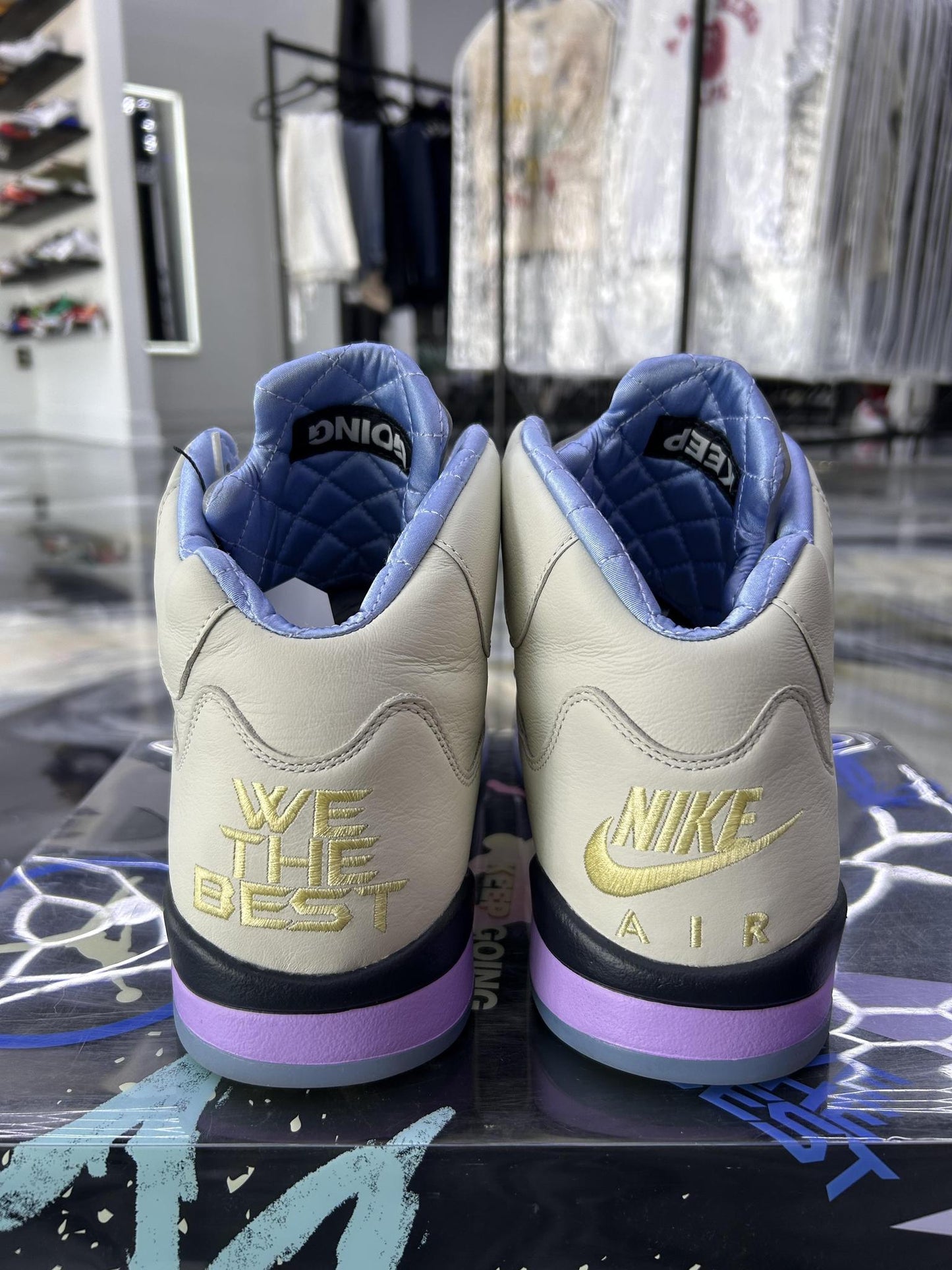 Jordan 5 We The Best "Sail" Used Size 13