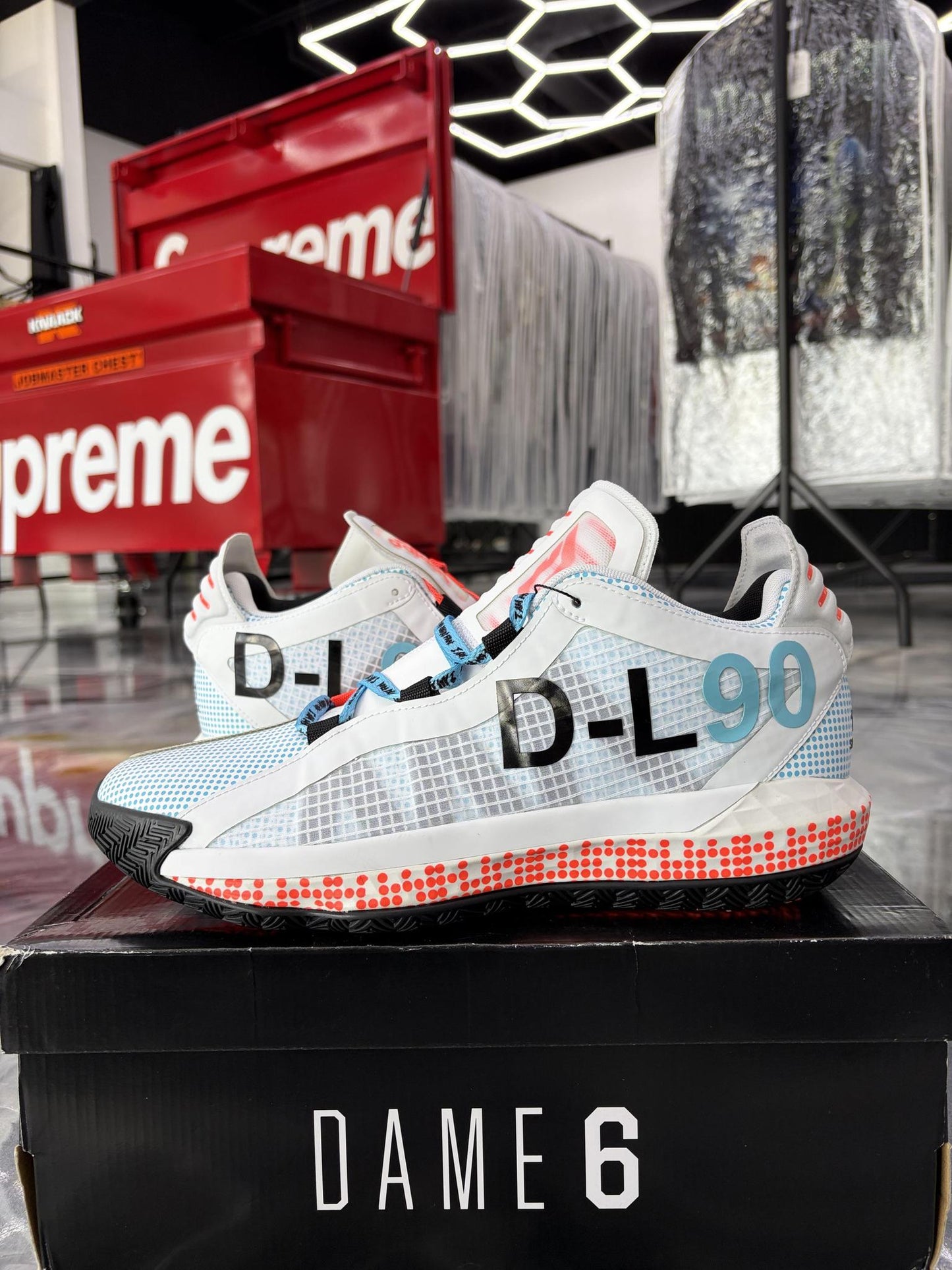 Adidas Dame 6 "Pusha T" Used Size 10