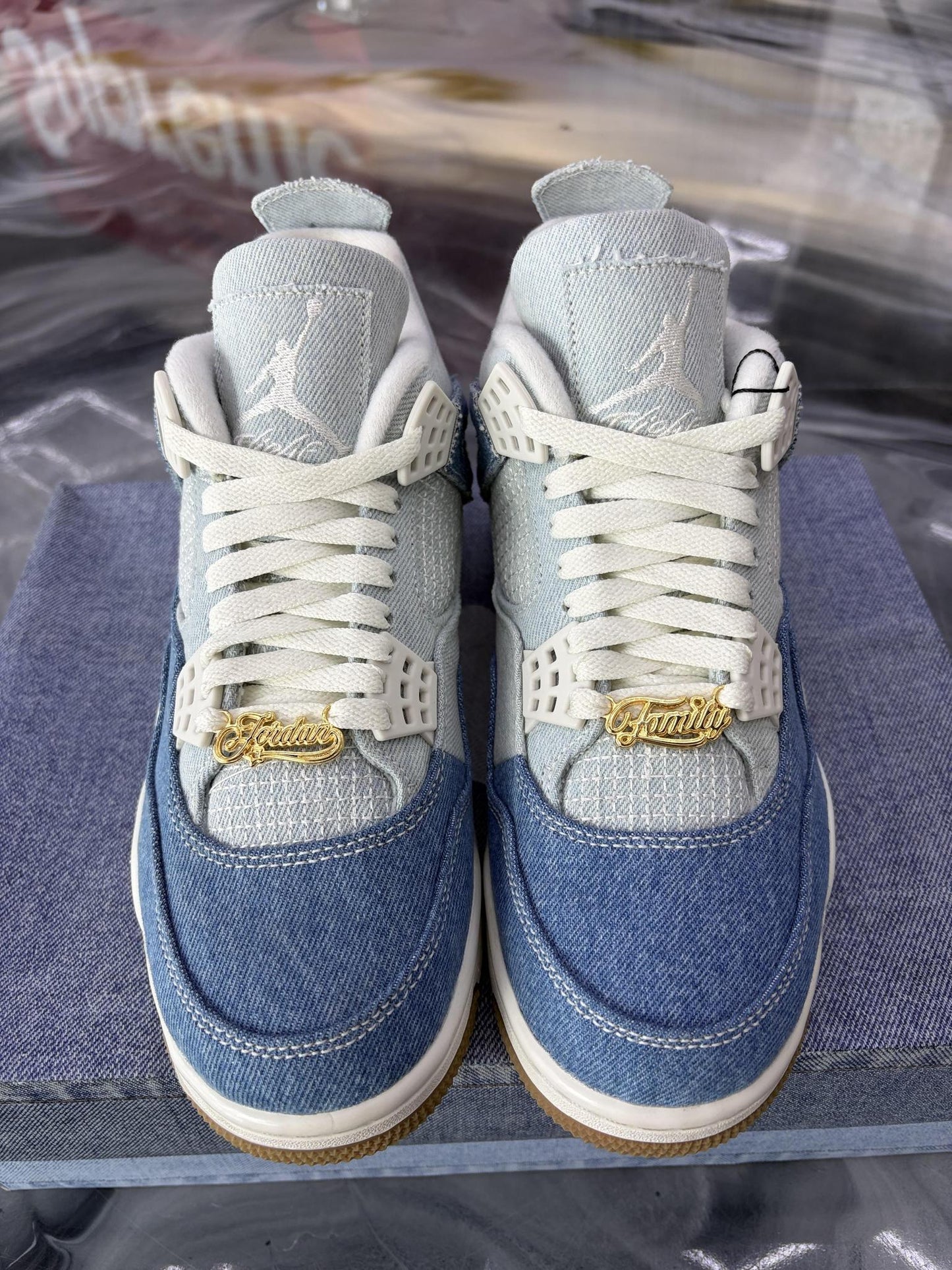 Jordan 4 "Denim" Used Size 7Y/8.5W