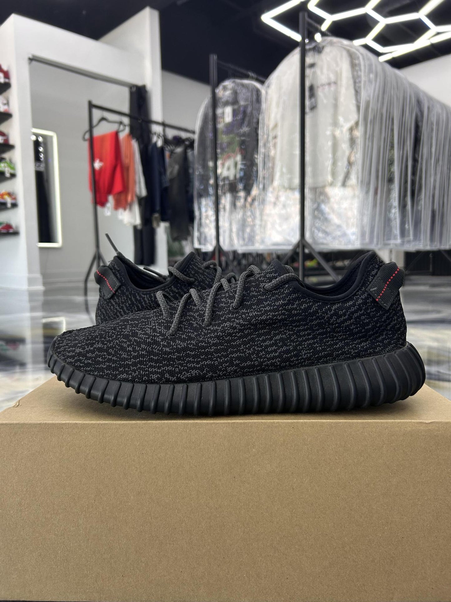 Adidas Yeezy 350 Boost "Pirate Black" Used Size 14.5