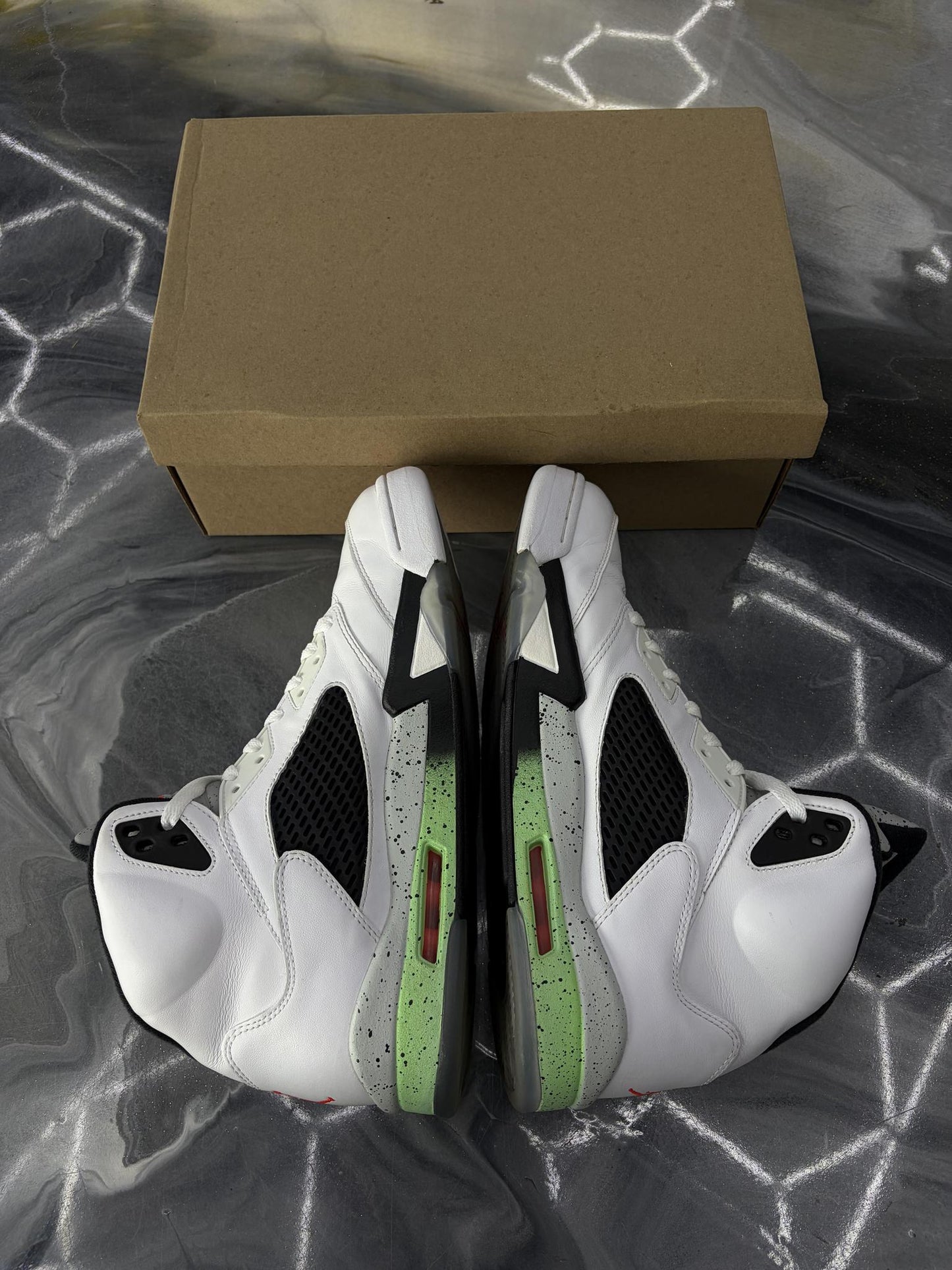 Jordan 5 "Poison Green" Used Size 12