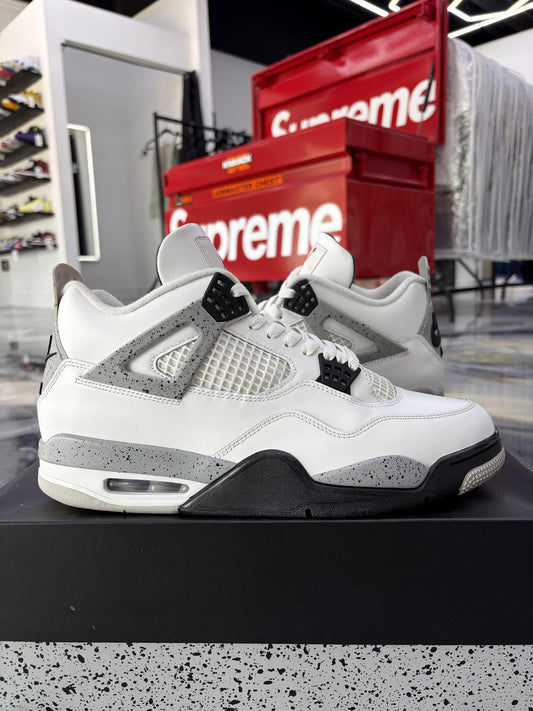 Jordan 4 "White Cement" Used Size 12