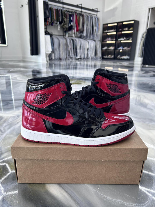 Jordan 1 "Patent Bred" Used Size 14