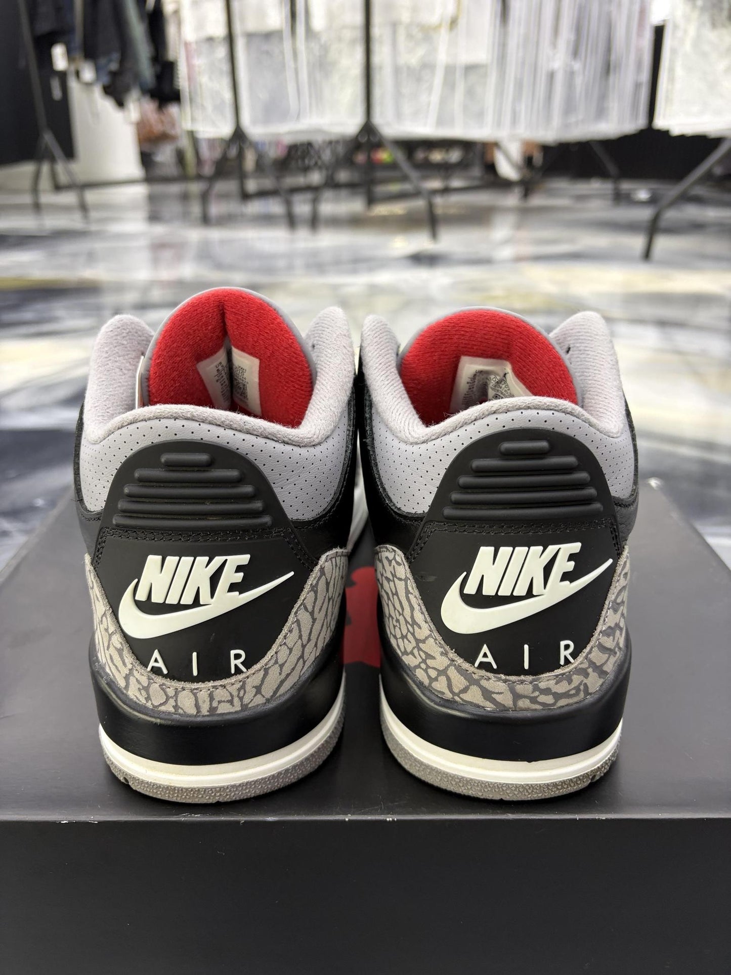 Jordan 3 "Black Cement" Used Size 8.5