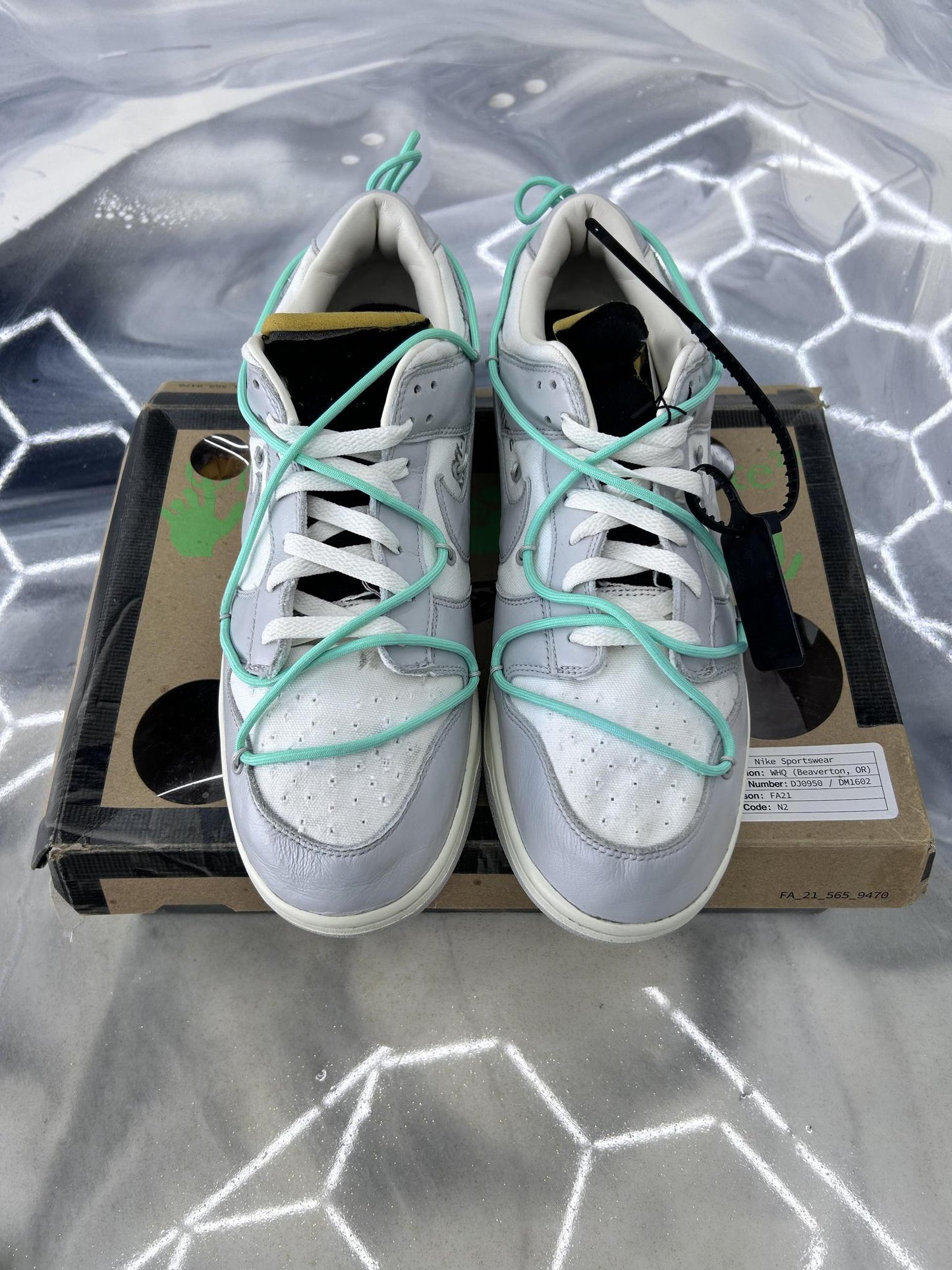 Dunk Low x Off White "Lot 4" Used Size 13