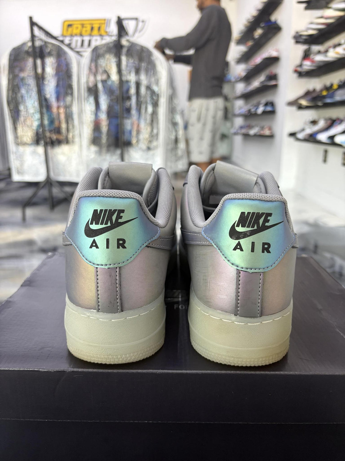 Nike Air Force 1 Low "Iridescent" Used Size 9