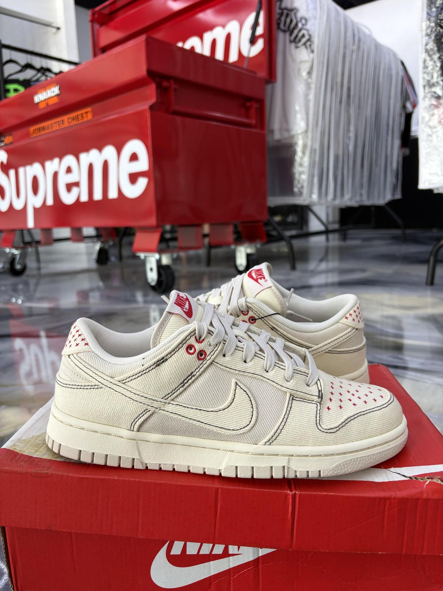 Nike Dunk "Sashiko Orewood" Used Size 7Y/8.5W