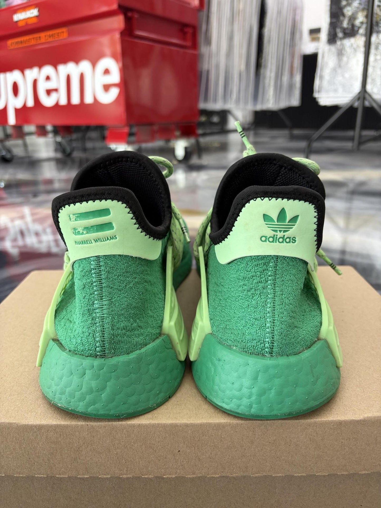 Adidas Human Race NMD "Green" Used Size 10