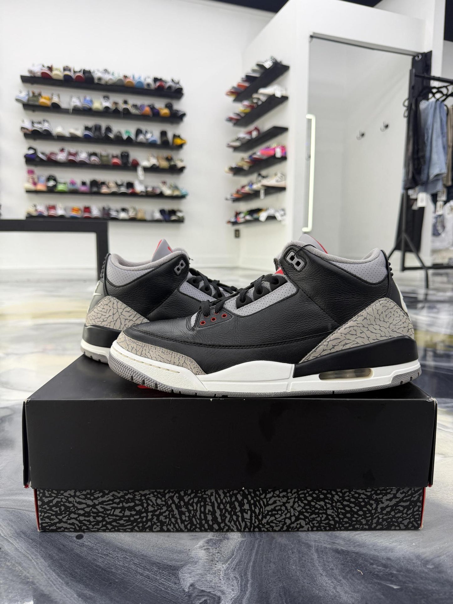 Jordan 3 "Black Cement" Used Size 13