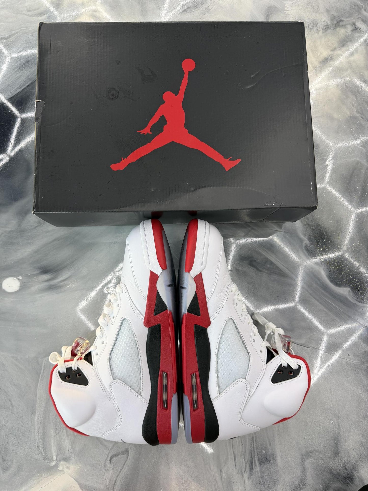 Jordan 5 "Fire Red" Used Size 12