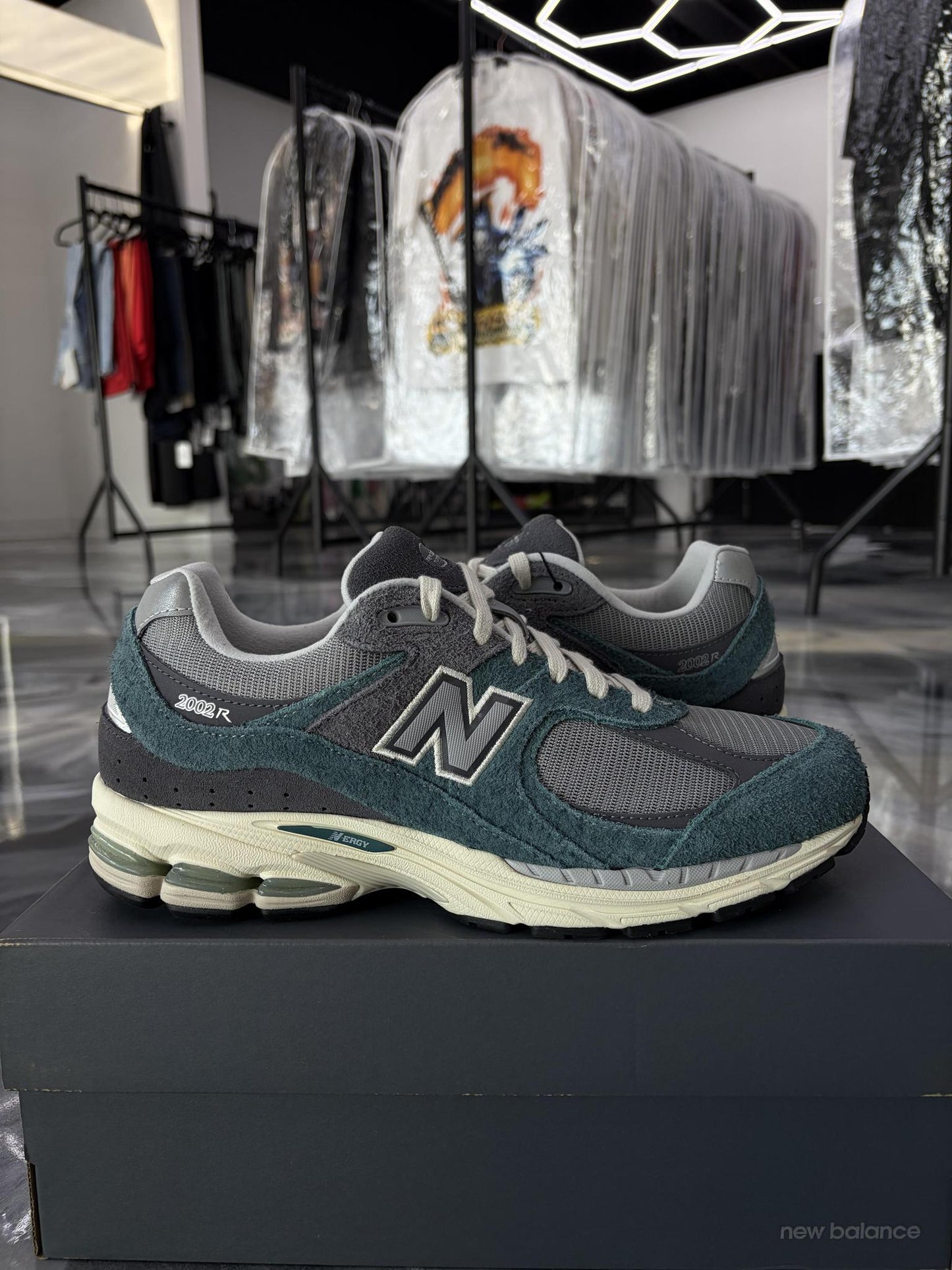 New Balance 2002R "Teal Grey" Used Size 9.5