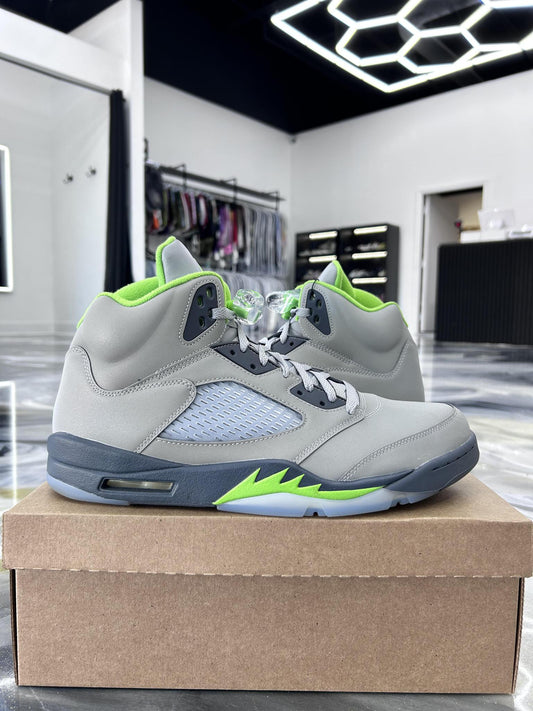 Jordan 5 "Green Bean" Used Size 14