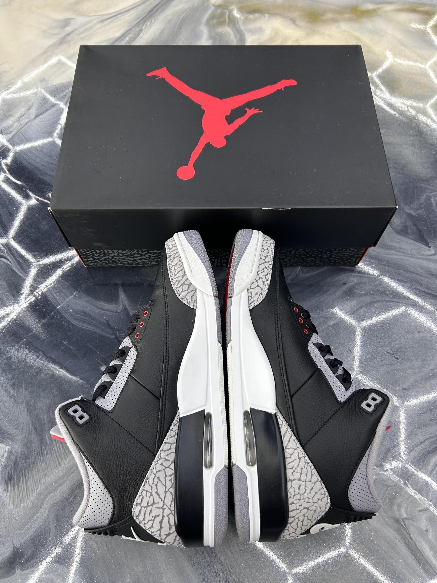 Jordan 3 "Black Cement" Used Size 10