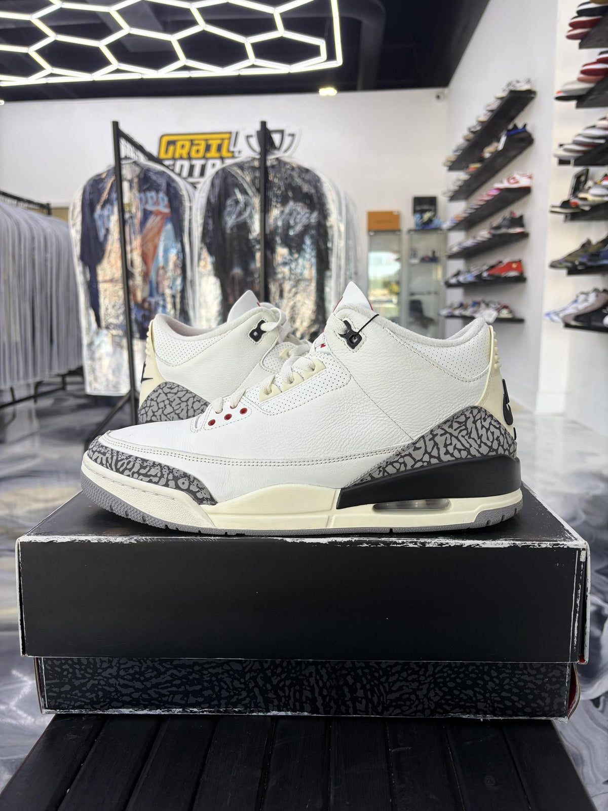 Jordan 3 "White Cement Reimagined" Used Size 12