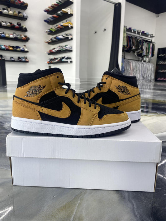Jordan 1 Mid "Wheat Black" Used Size 6Y/7.5W