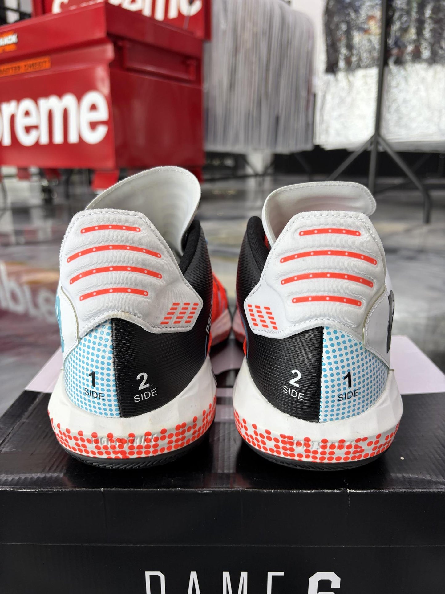 Adidas Dame 6 "Pusha T" Used Size 10