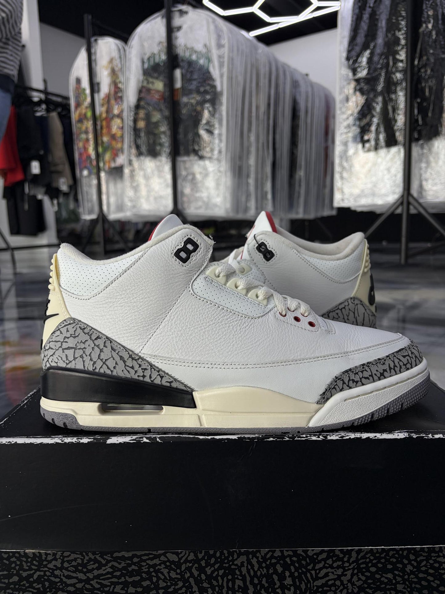 Jordan 3 "White Cement Reimagined" Used Size 11