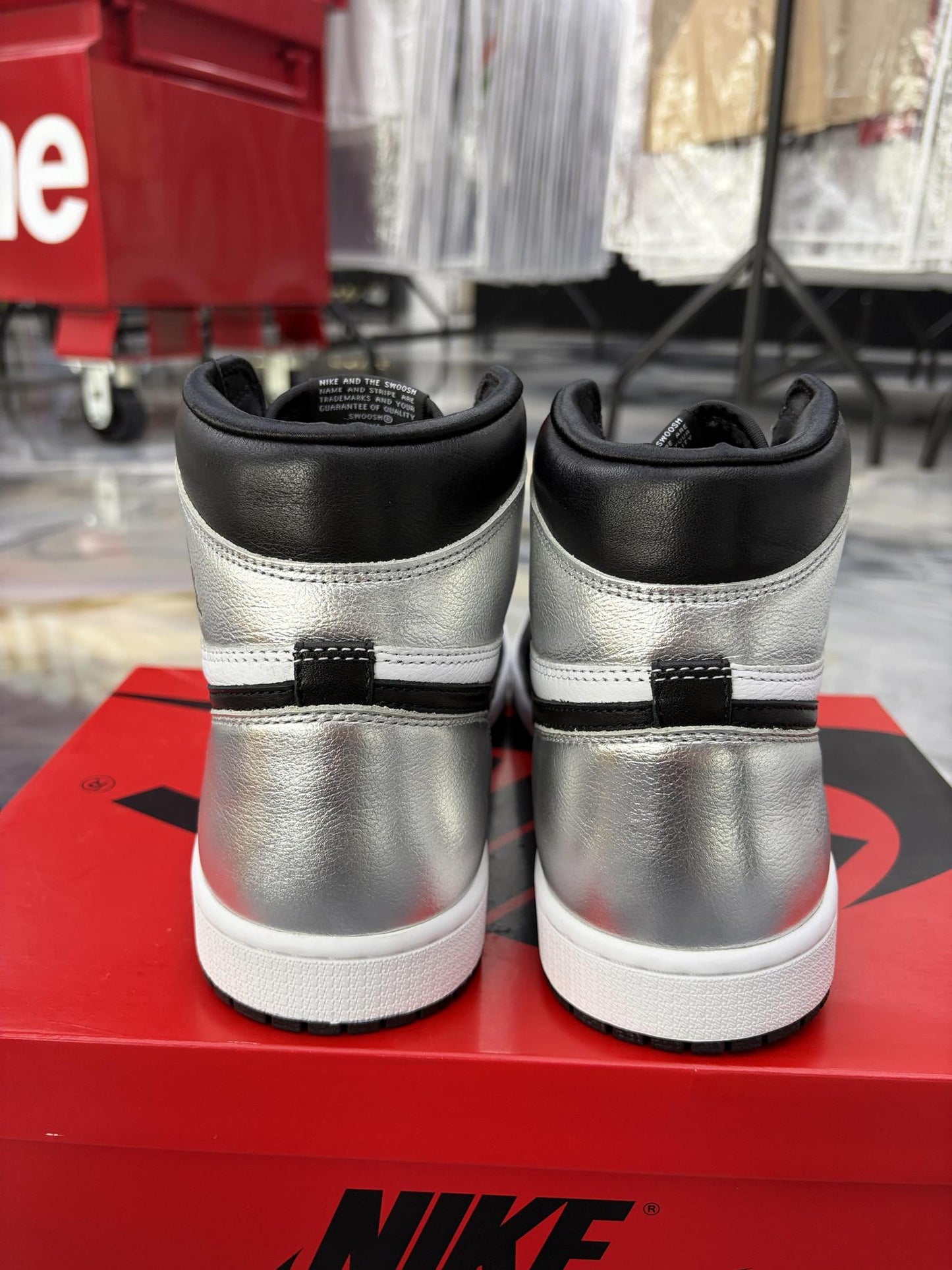 Jordan 1 High "Silver Toe" Used Size 12W/10.5M