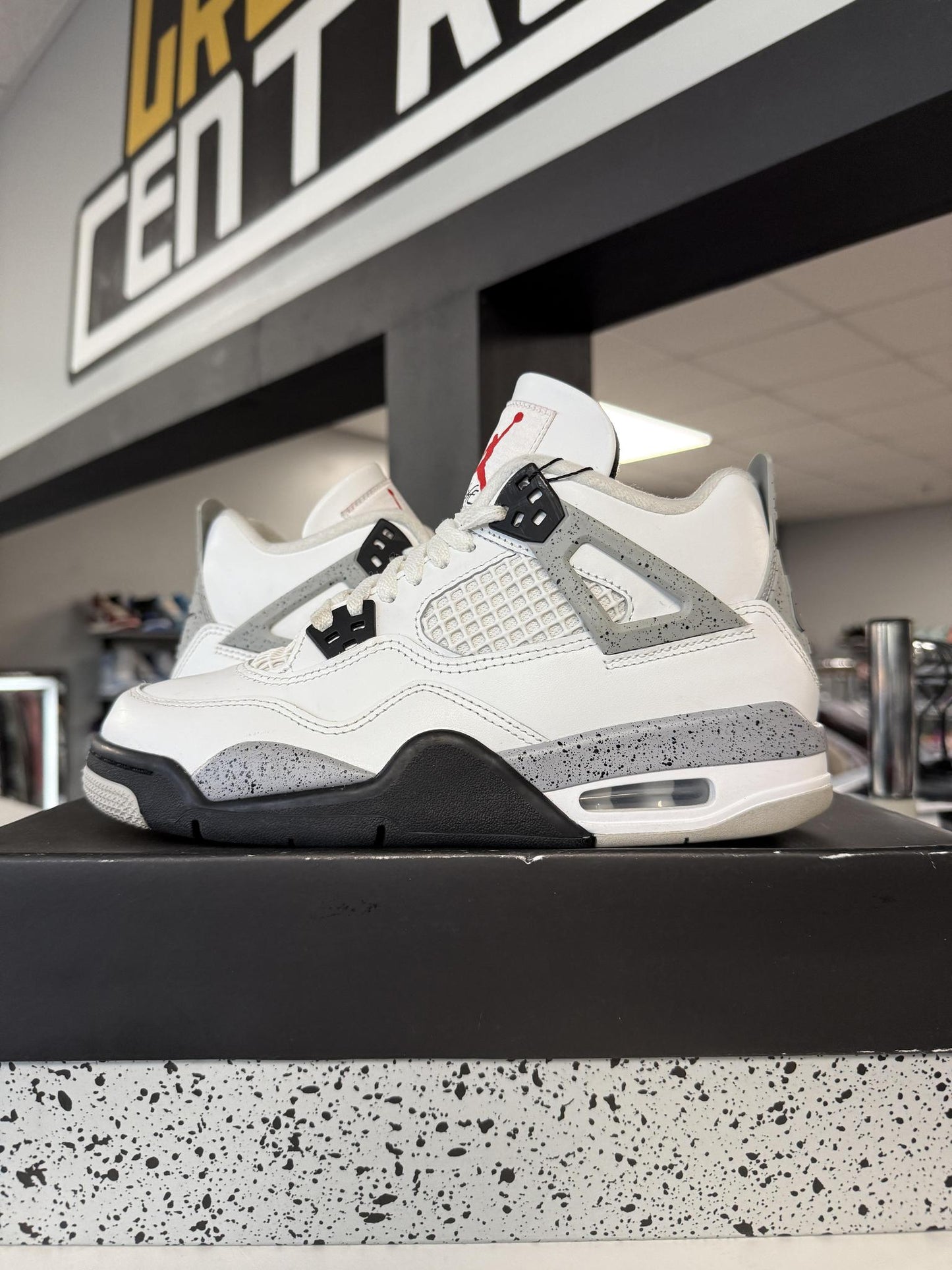 Jordan 4 "White Cement" Used Size 6Y/7.5W