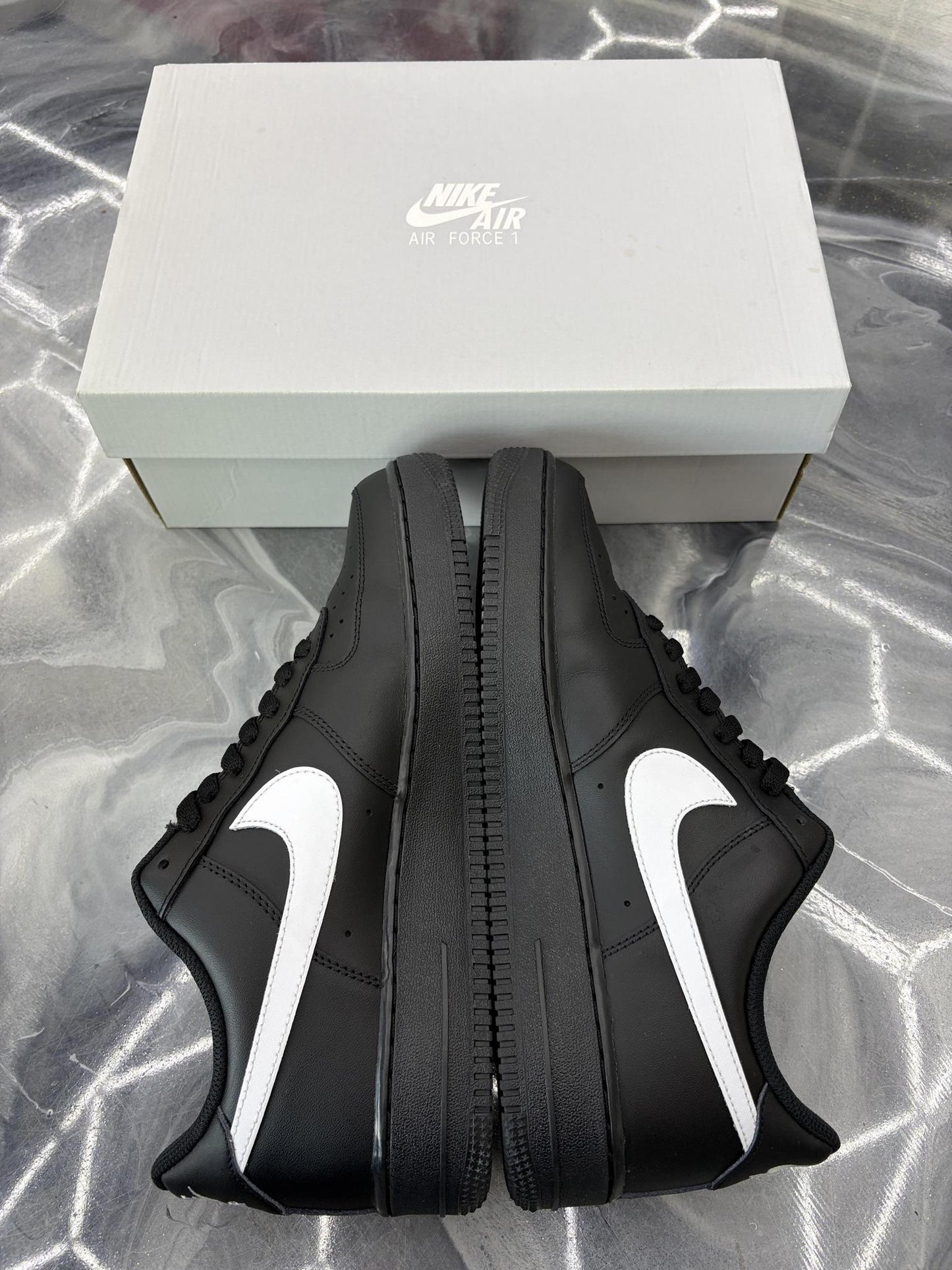 Nike Air Force 1 Low "Black White" Used Size 11.5