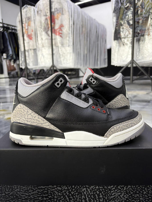 Jordan 3 "Black Cement" Used Size 9