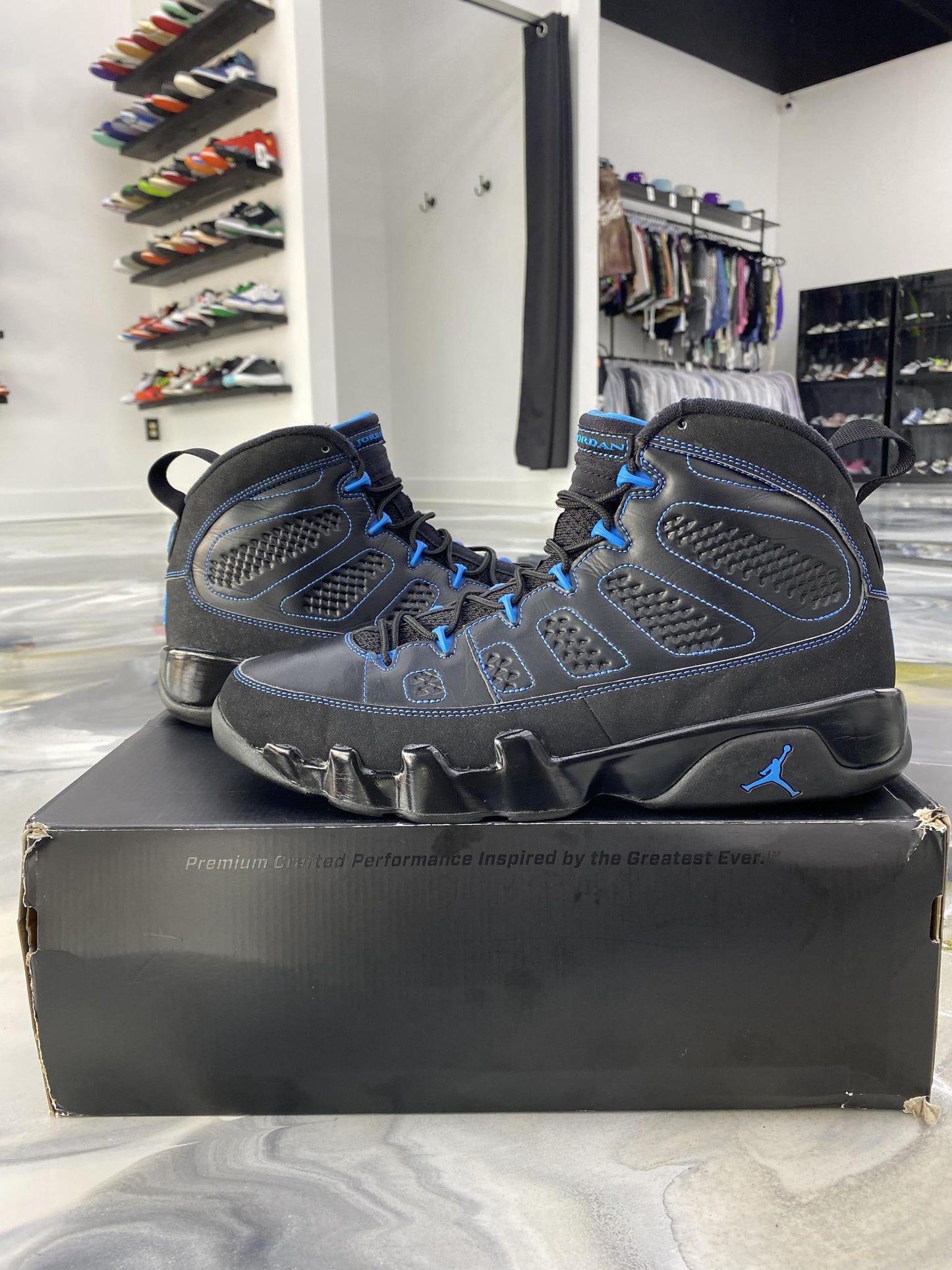 Jordan 9 "Photo Blue" Used Size 13