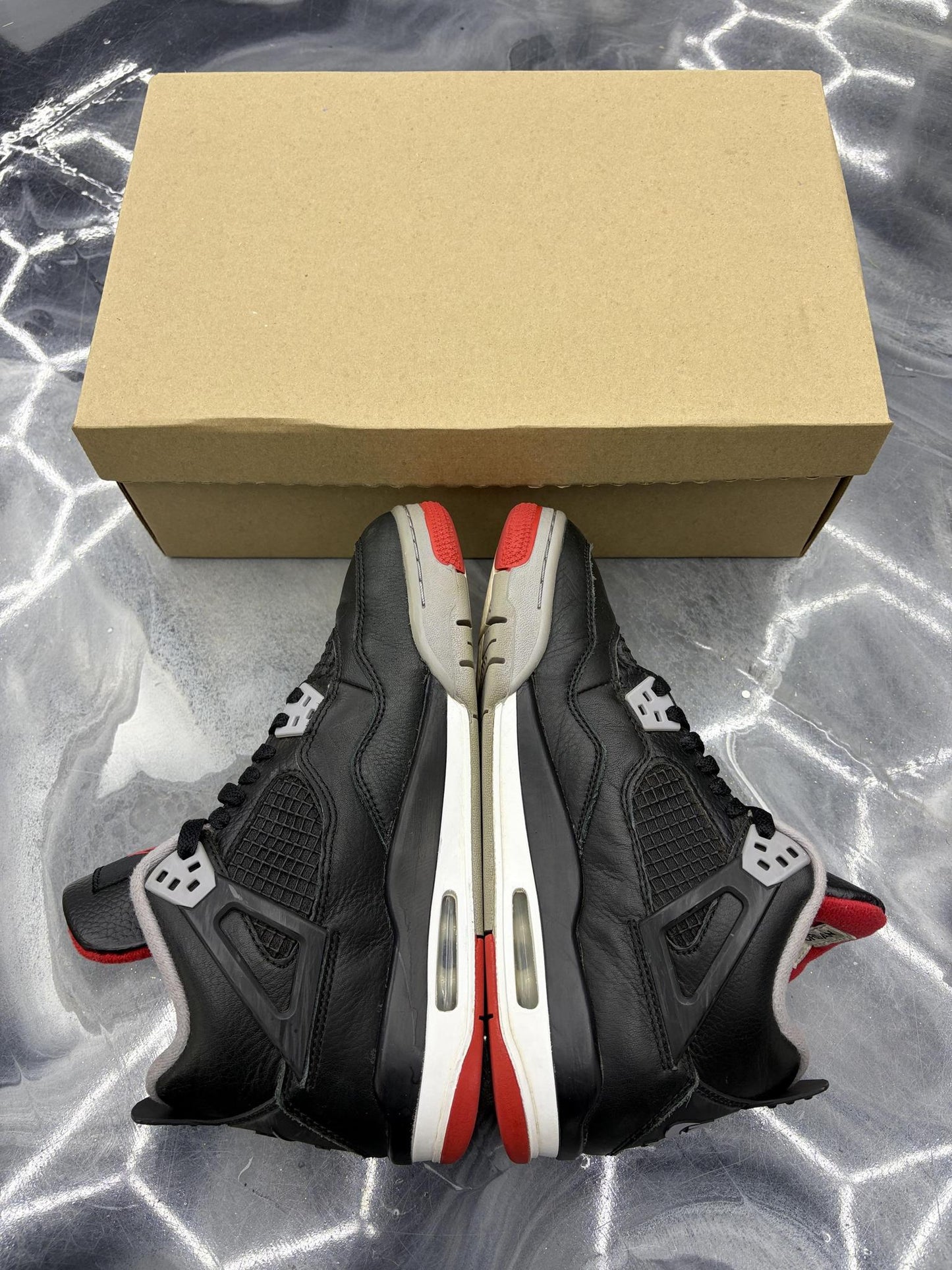 Jordan 4 "Bred Reimagined" Used Size 7Y/8.5W