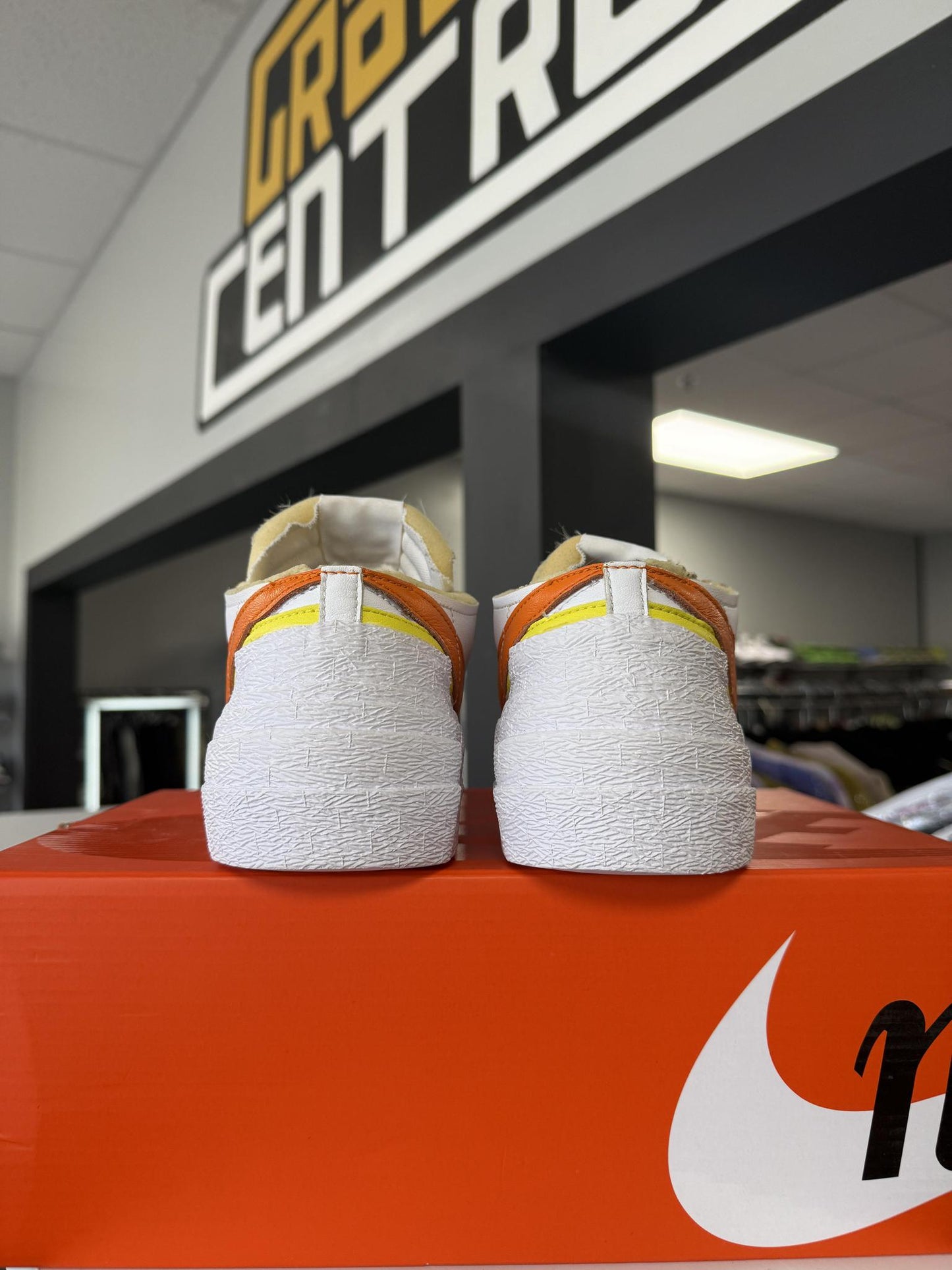 Nike Blazer Low x Sacai "Yellow Orange" Used Size 9.5