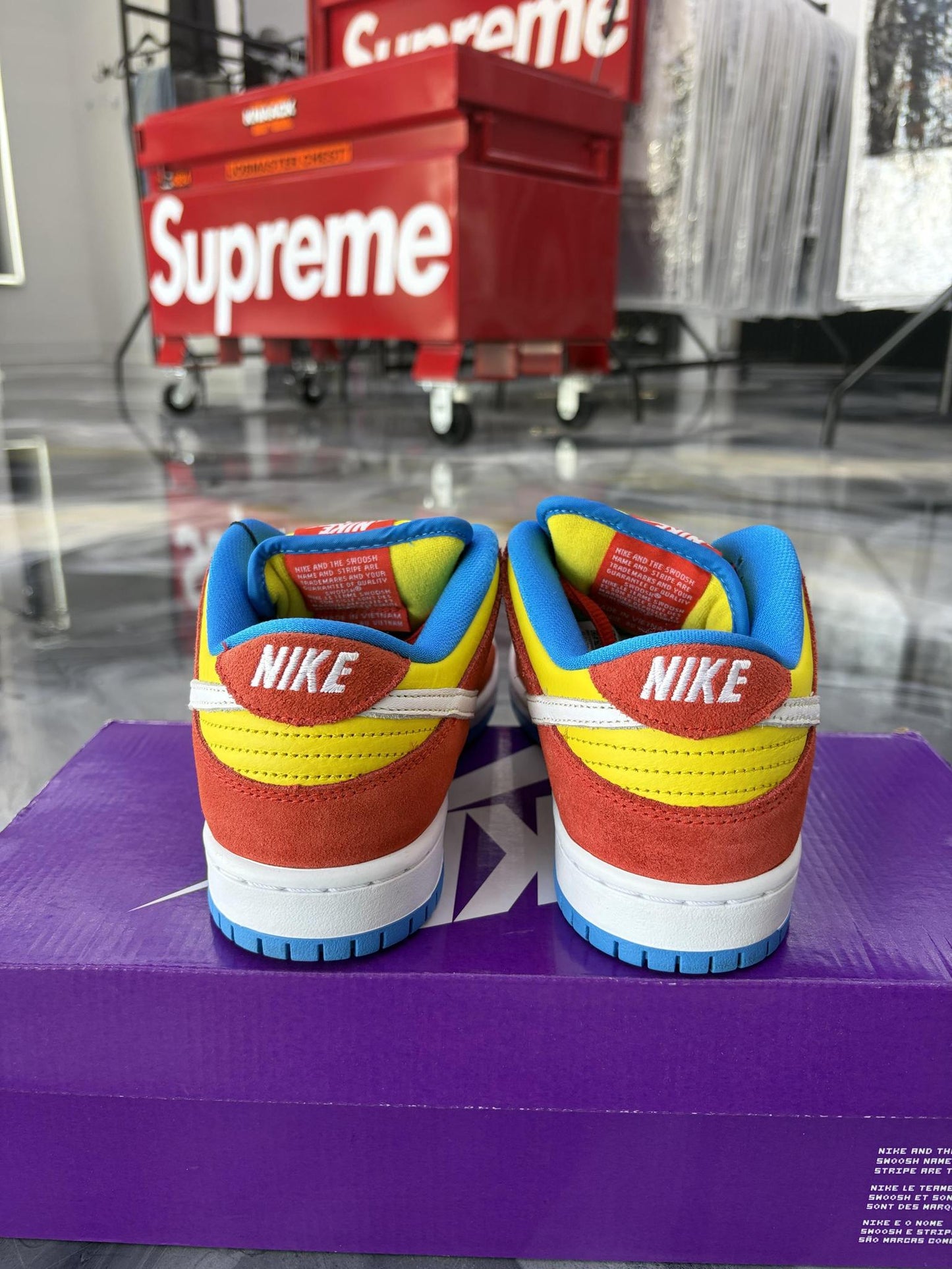 Nike SB Dunk Low "Bart Simpson" Used Size 6.5Y/8W