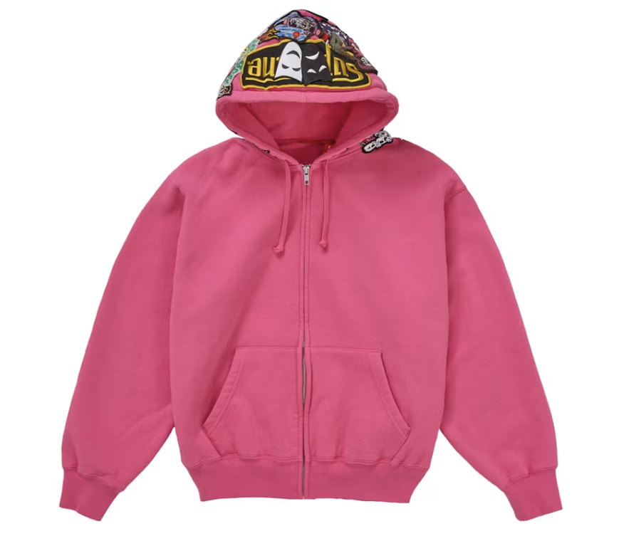 Supreme Patches Zip Up "Pink"