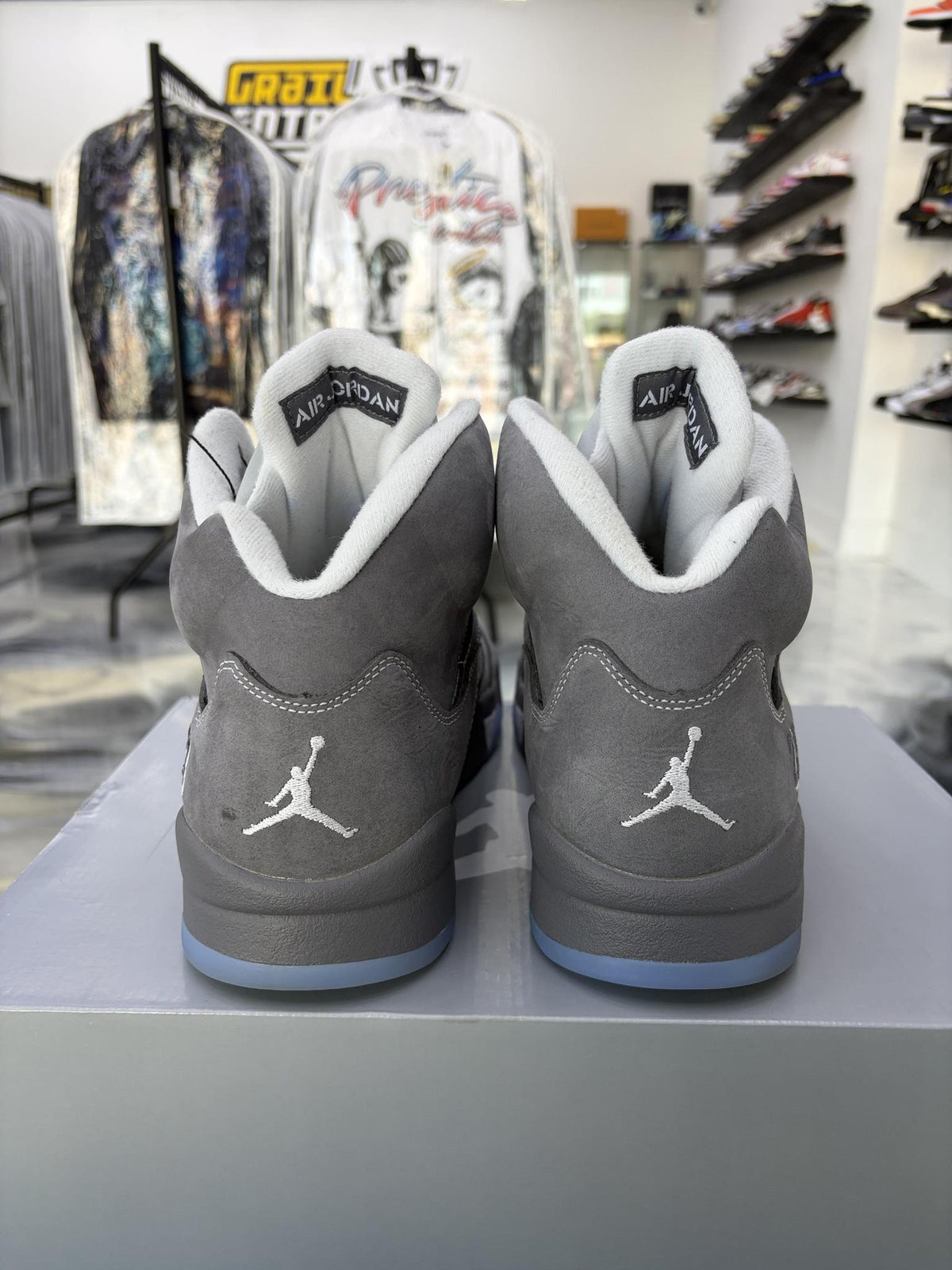 Jordan 5 "Wolf Grey" Used Size 12