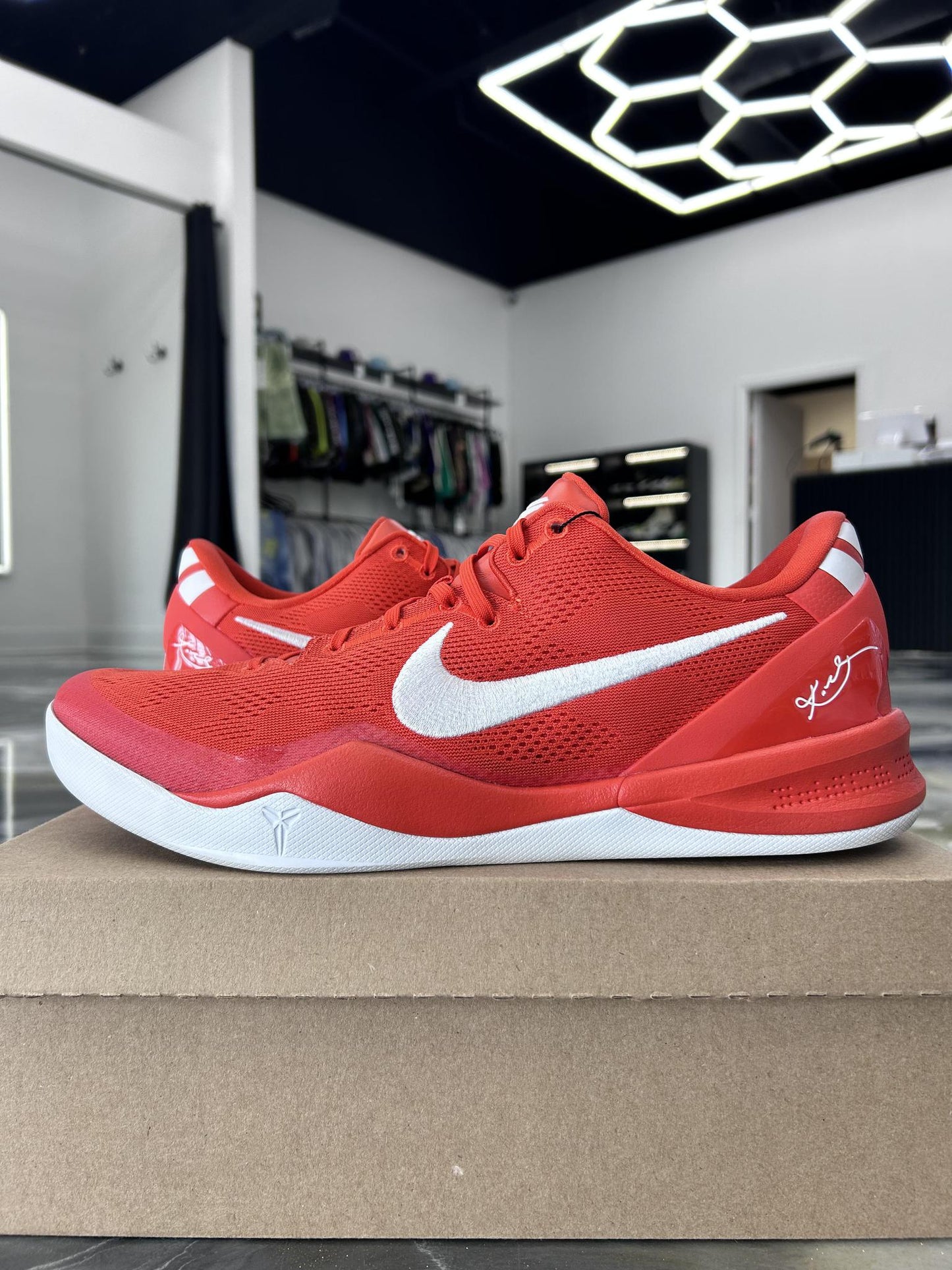 Kobe 8 Protro "Orange White" Used Size 15