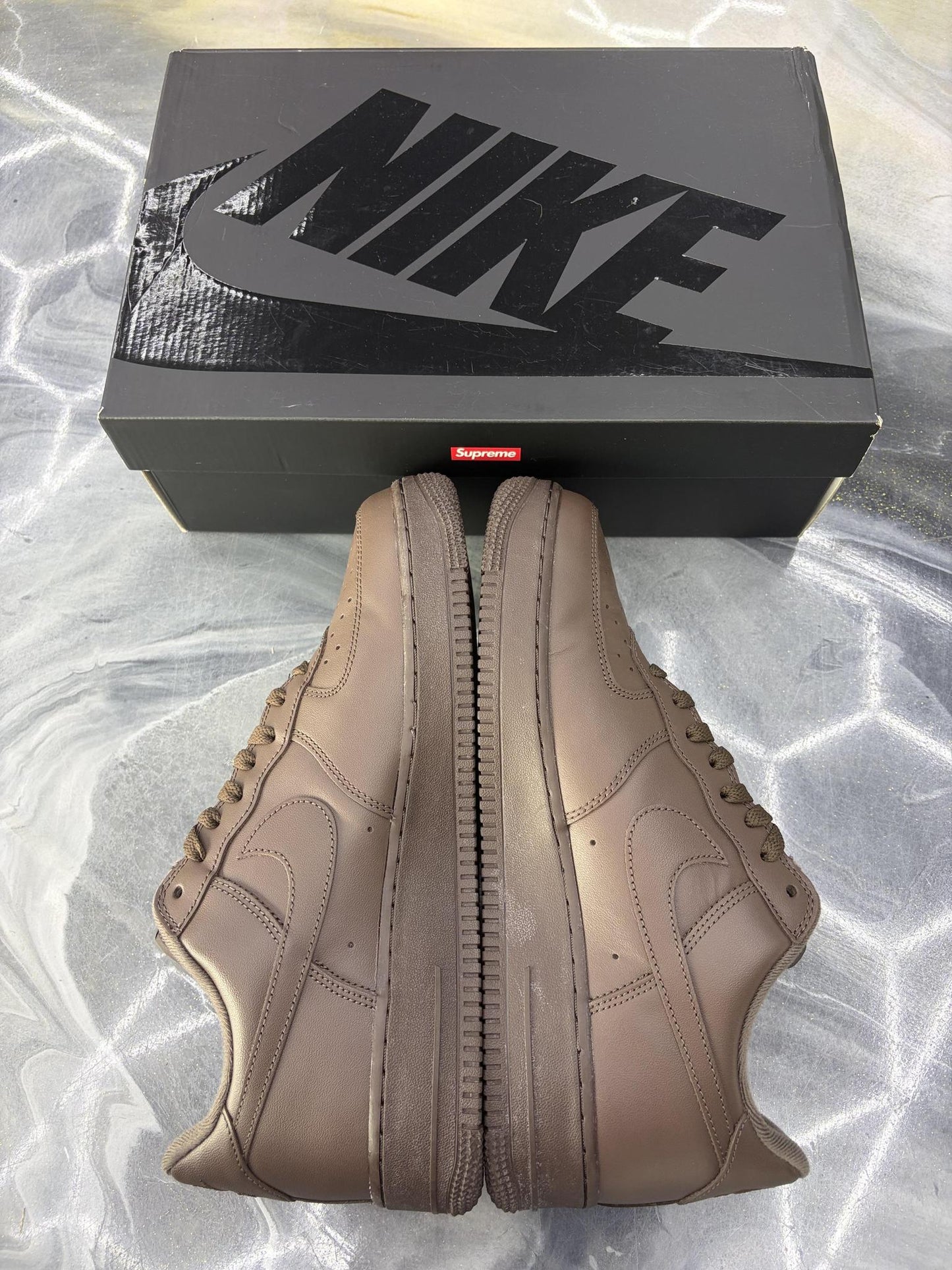 Nike Air Force One Low Supreme "Brown" Used Size 11